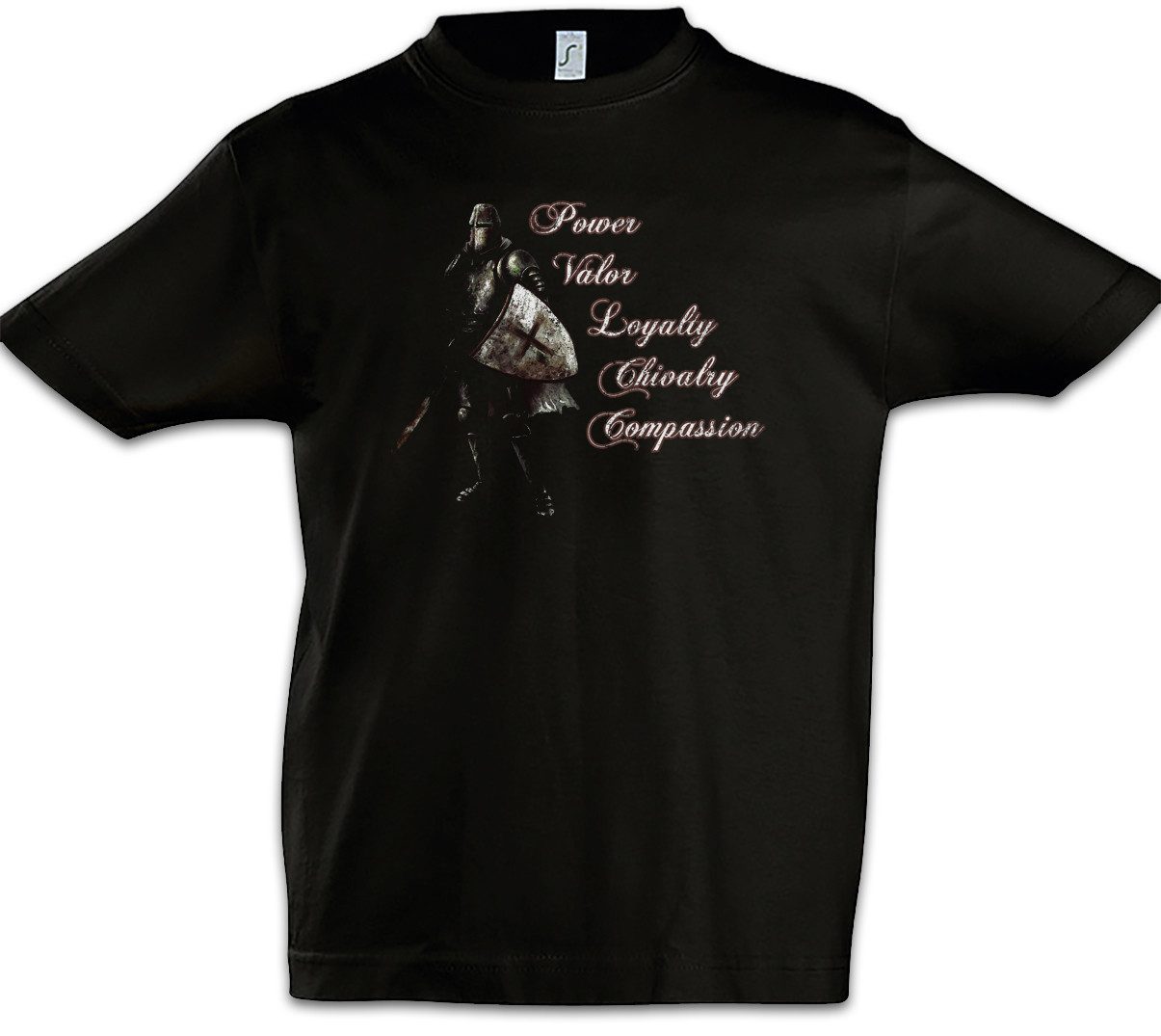 Print-Shirt Templar V Kinder T-Shirt Cross Templerkreuz Knight Ritter Orden