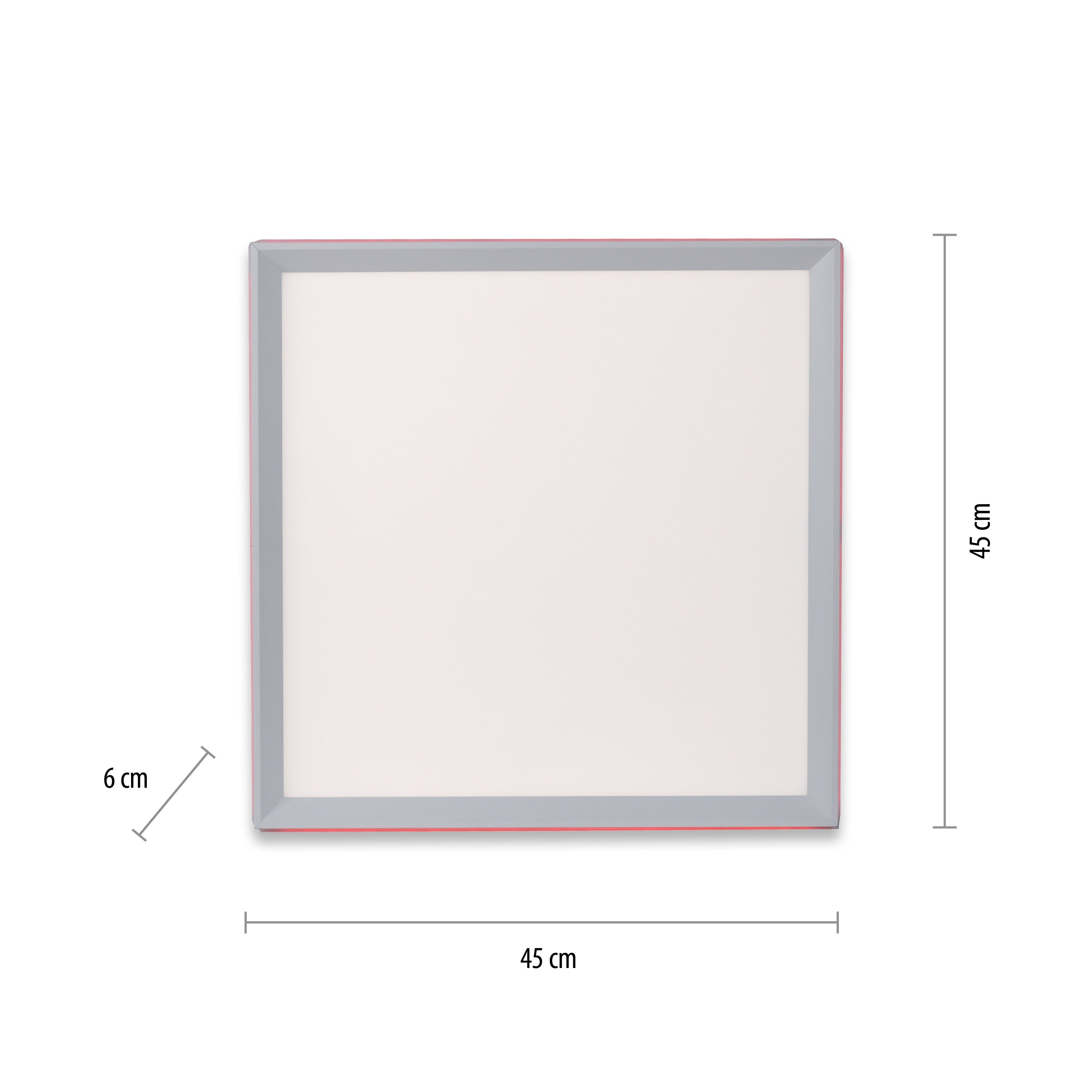 Leuchten Direkt - integriert, kaltweiß, - dimmbar LED über CCT fest Fernbedienung warmweiß LED, Fernbedienung, GALACTICA, RGB-Rainbow, Deckenleuchte über