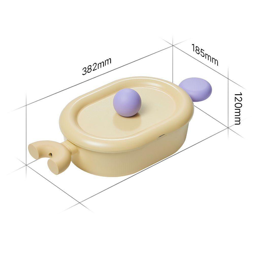 NEOFLAM® Kochtopf Better Finger Kochtopf Oval 24cm inkl. Deckel, Aluminiumguss  (1-tlg)