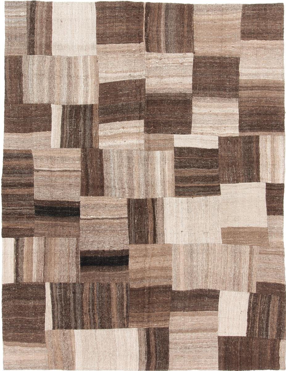 Orientteppich Kelim Fars Patchwork 158x207 Handgewebter Orientteppich, Nain Trading, rechteckig, Höhe: 4 mm