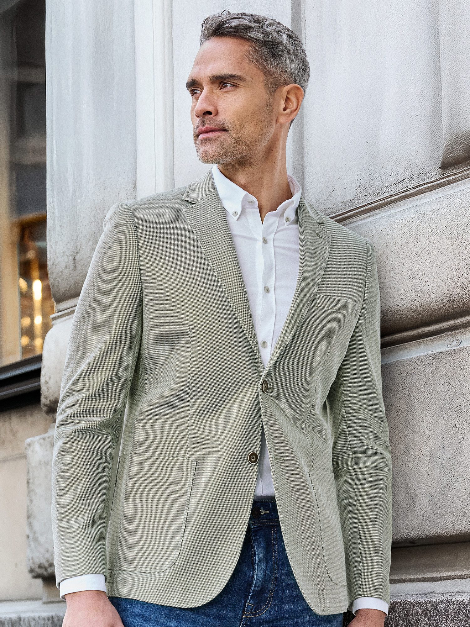 Jerseysakko Herren Jersey Blazer