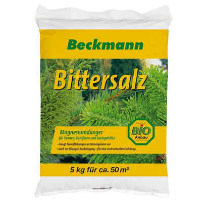Beckmann IM GARTEN Gartendünger Bittersalz 5 kg Tannendünger Koniferendünger Magnesiumsulfat