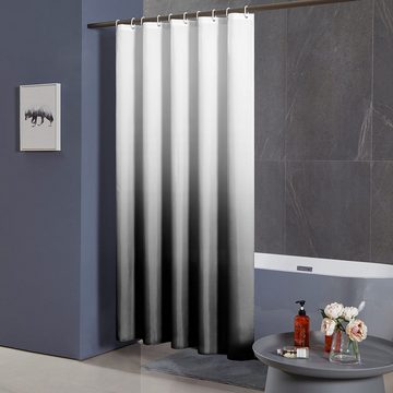 Caterize Duschvorhang 1 Stück Duschvorhang Textile Vorhänge aus Stoff Wasserdicht