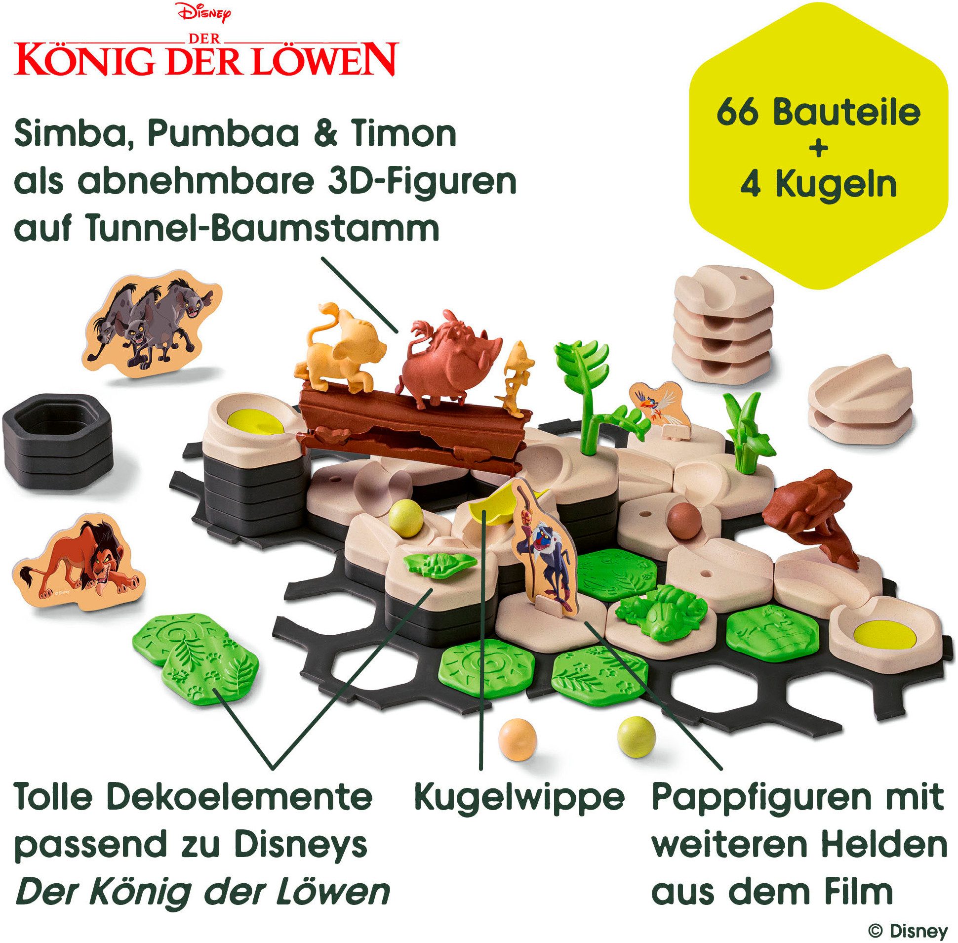 Ravensburger Kugelbahn-Bausatz GraviTrax Junior Starter Set Disney Lion King, Made in Germany