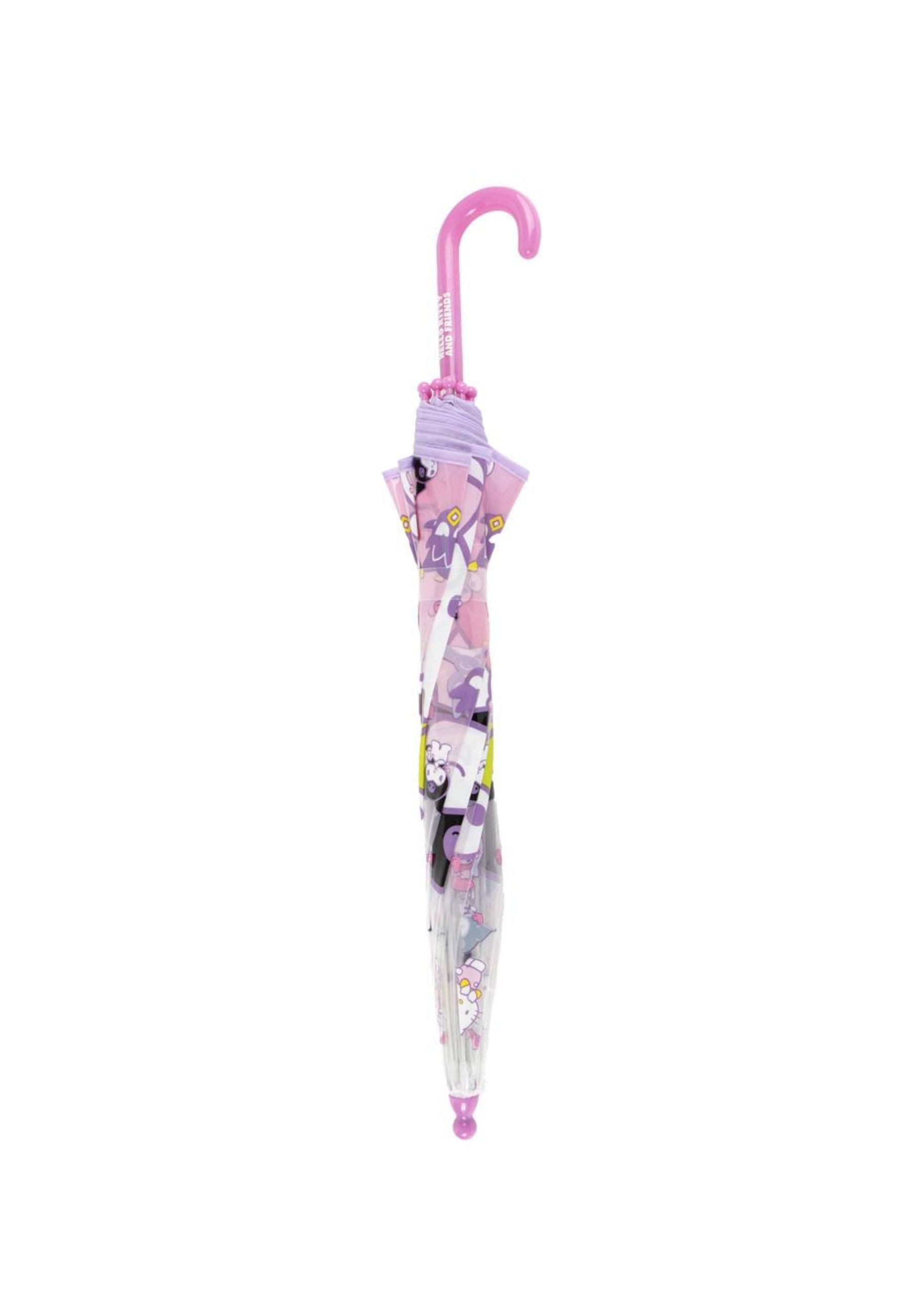 Disney Taschenregenschirm Hello Kitty Transparenter Regenschirm Manuell Kinder