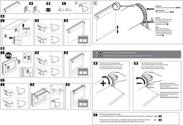 Seitenzugrollo Comfort Move Rollo, GARDINIA, Lichtschutz, ohne Bohren, freihängend, Klemmfix, regulierbare Aufrollgeschwindigkeit