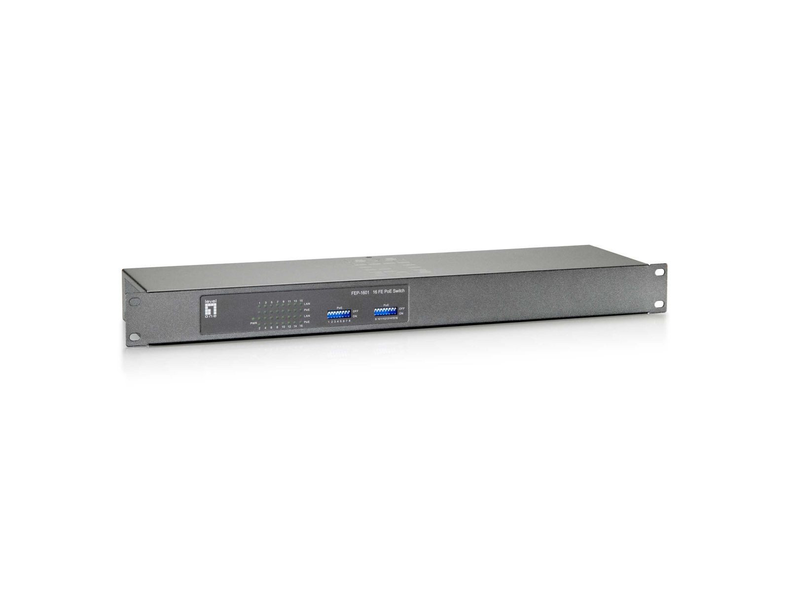 Levelone FEP-1601W120 - Switch - 16 x 10/100 (PoE) Netzwerk-Switch