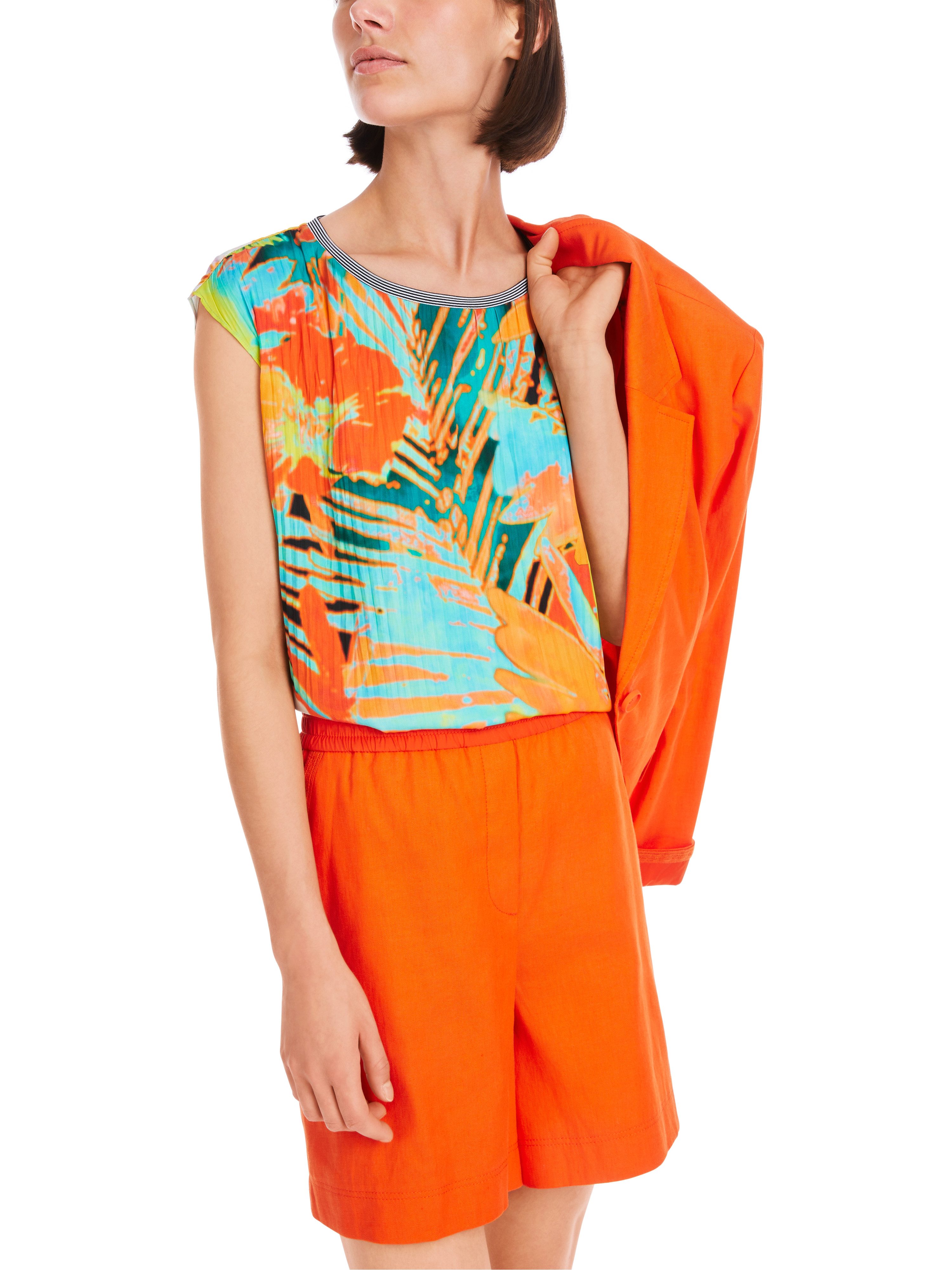 Plisseebluse "Summer to Go" Premium Damenmode