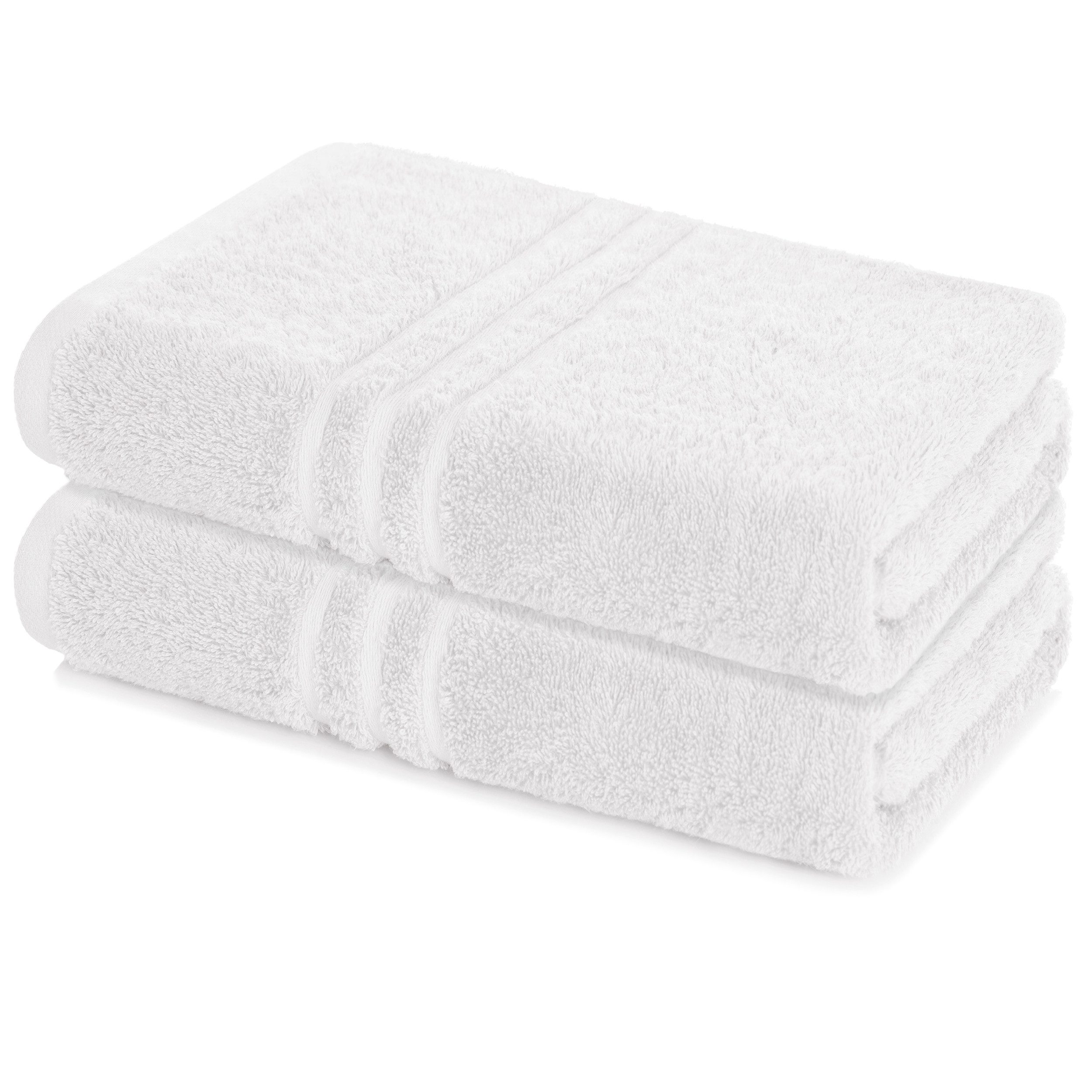 Lavea Badetuch Elena 2er Set Badetücher 100x150 cm, Duschtuch, 500 g/m² Frottier, weich & saugstark, pflegeleicht