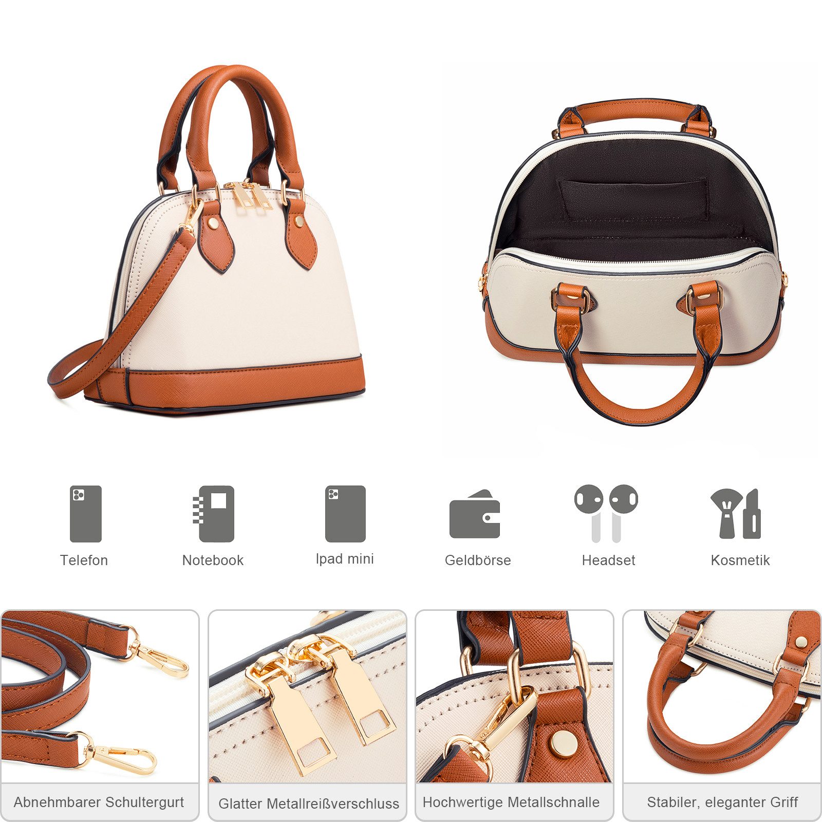 MODFU Henkeltasche Umhängetasche Handtasche Tragetasche Aktentasche günstig online kaufen