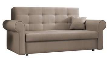 MIRJAN24 Schlafsofa Viva Silver III, 3 Sitzer, mit Schlaffunktion und Bettkasten