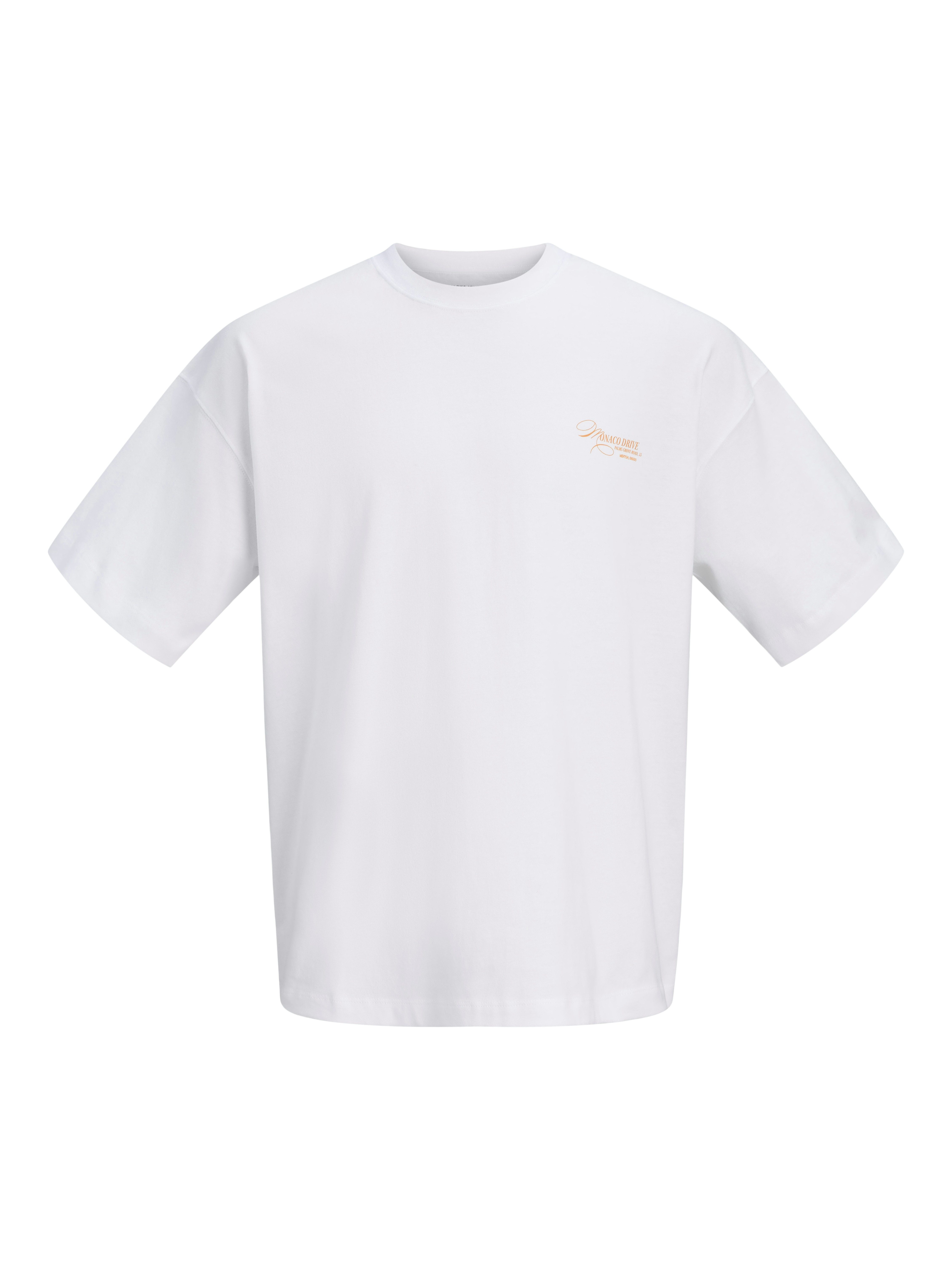 Jack & Jones Kurzarmshirt JORSANREMO BACK TEE SS CREW NECK LN Baumwolle – Bild 5 von 5