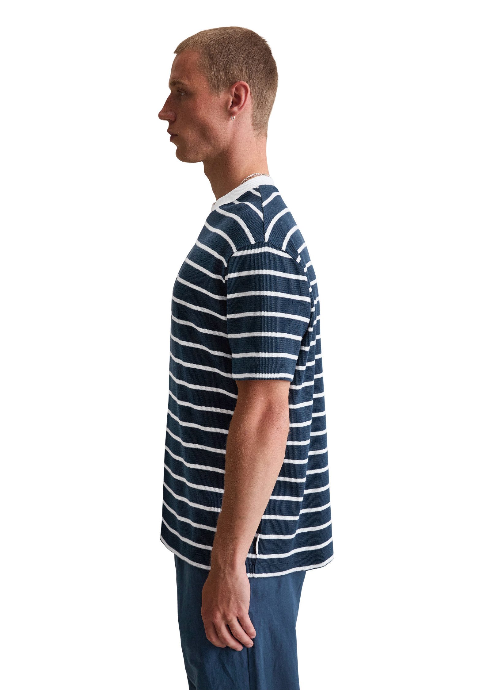 Marc O'Polo DENIM T-Shirt aus weichem Waffel-Jersey günstig online kaufen