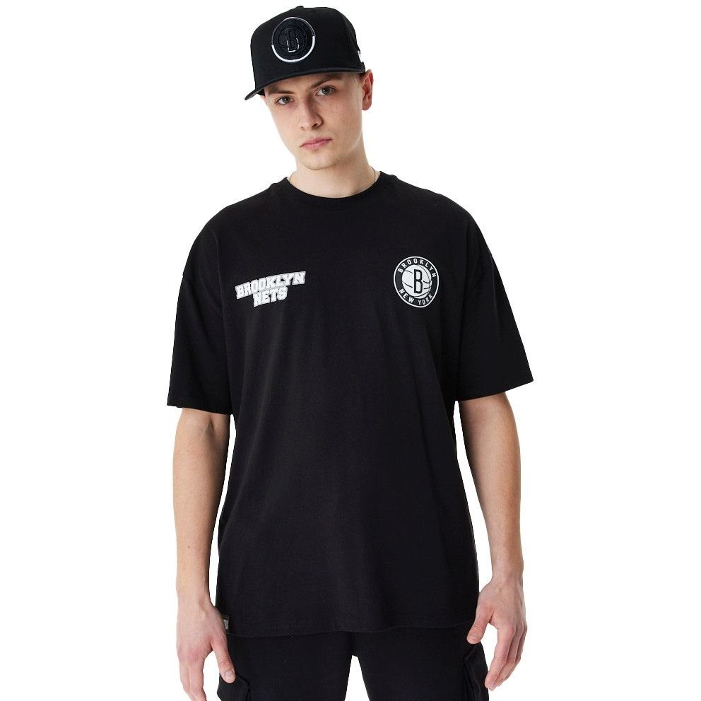 BACKPRINT Print-Shirt Era Nets NBA Oversized Brooklyn New