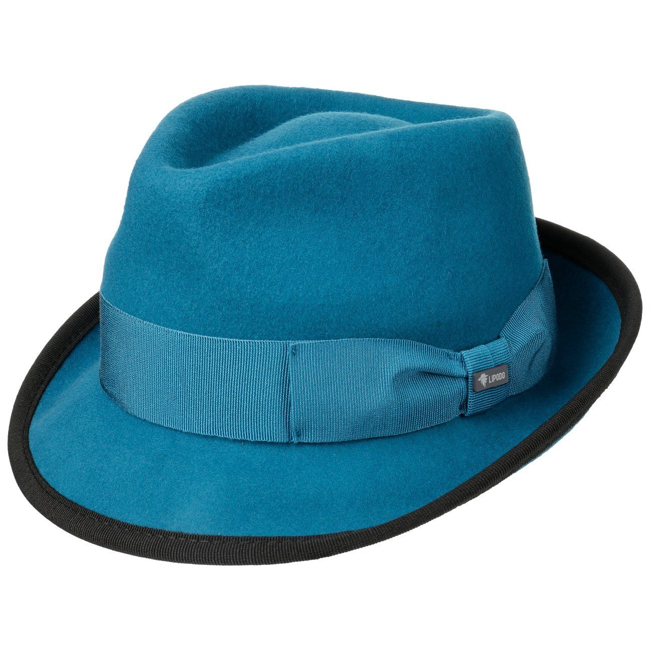 Lipodo Trilby (1-St) Trilby mit Ripsband, Made in Italy