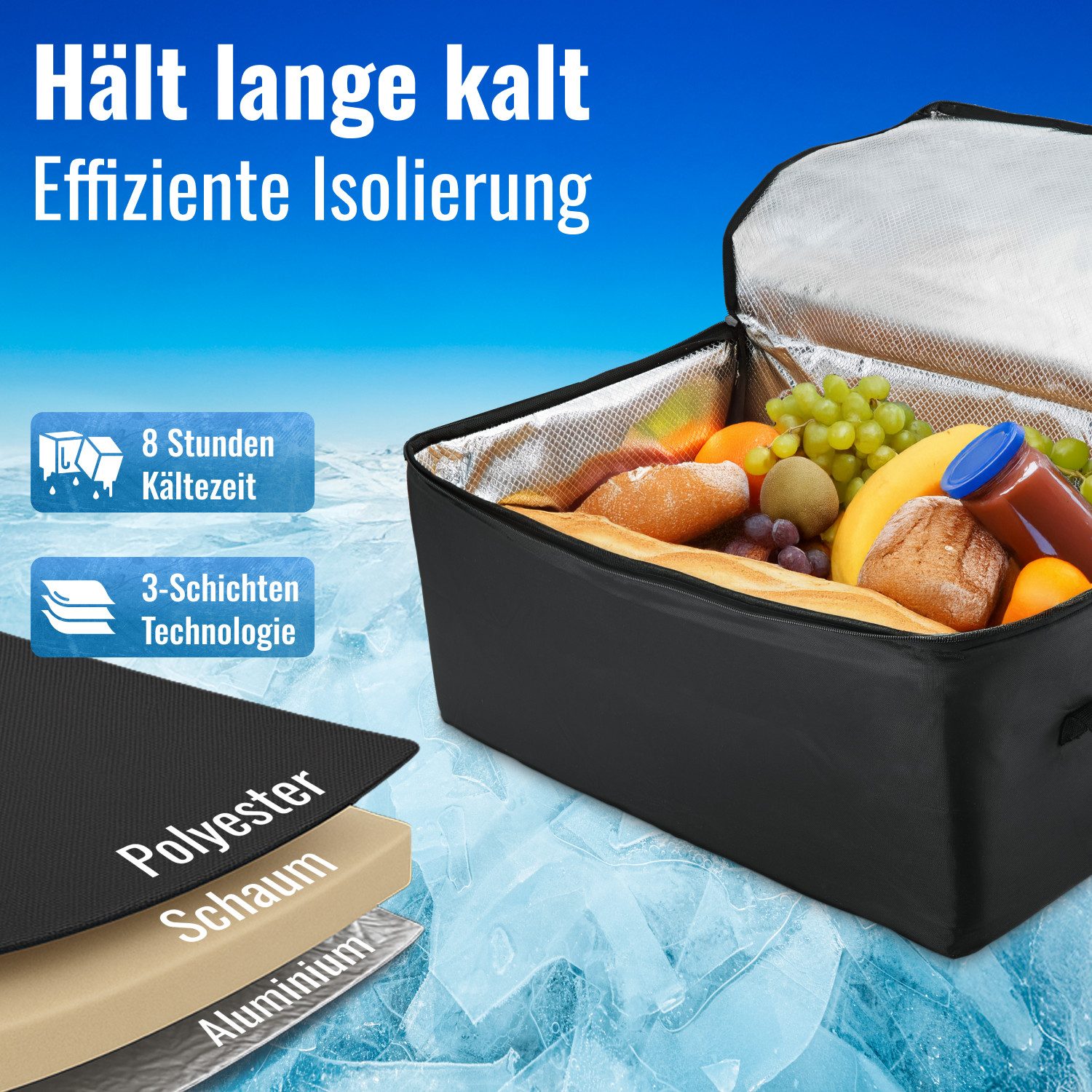 achilles Einkaufsbeutel Kühleinsatz Große Kühl-Tasche Kühl-Einsatz günstig online kaufen