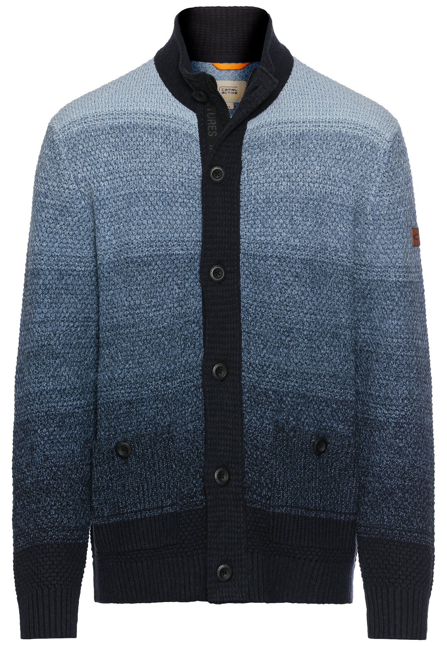 Cardigan mit verdecktem Reißverschluss Langarm