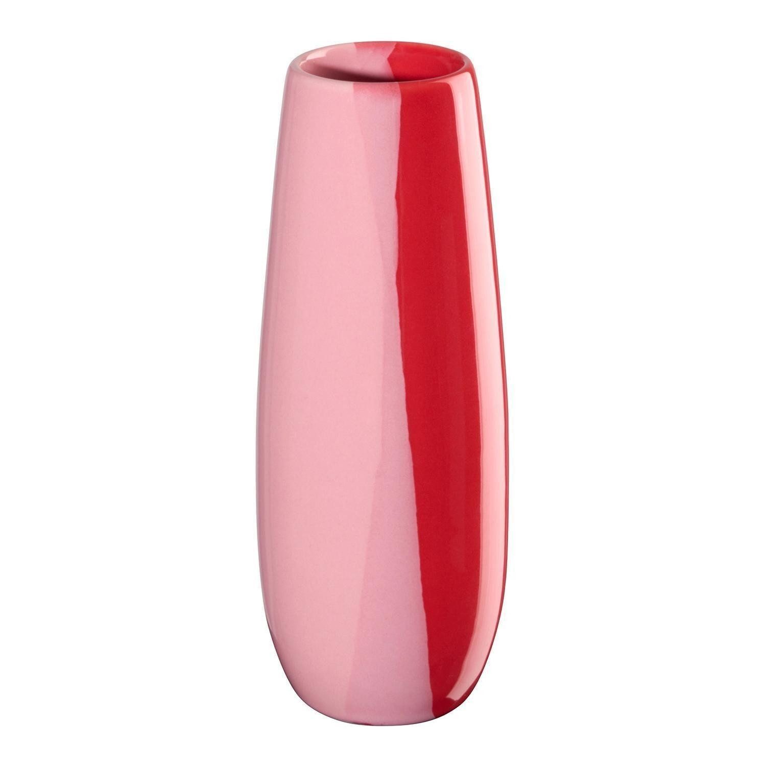 Tischvase EASE JOY, Rosa, Rot, Steinzeug, H 18 cm