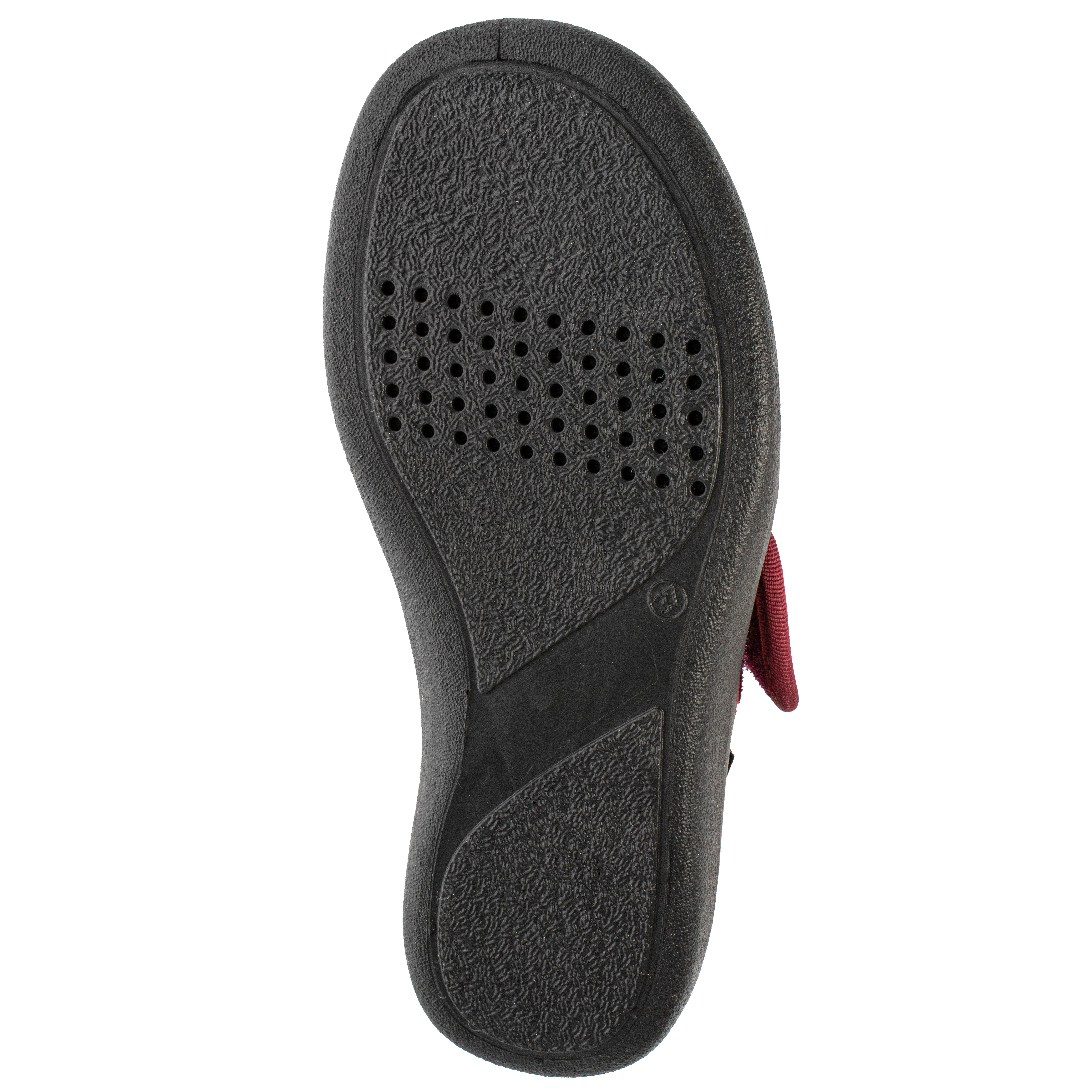 Fischer-Markenschuh Bad Wiessee Hausschuh aus Mesh/Velour, Frotteefutter, Einlegesohle herausnehmbar, Weite L