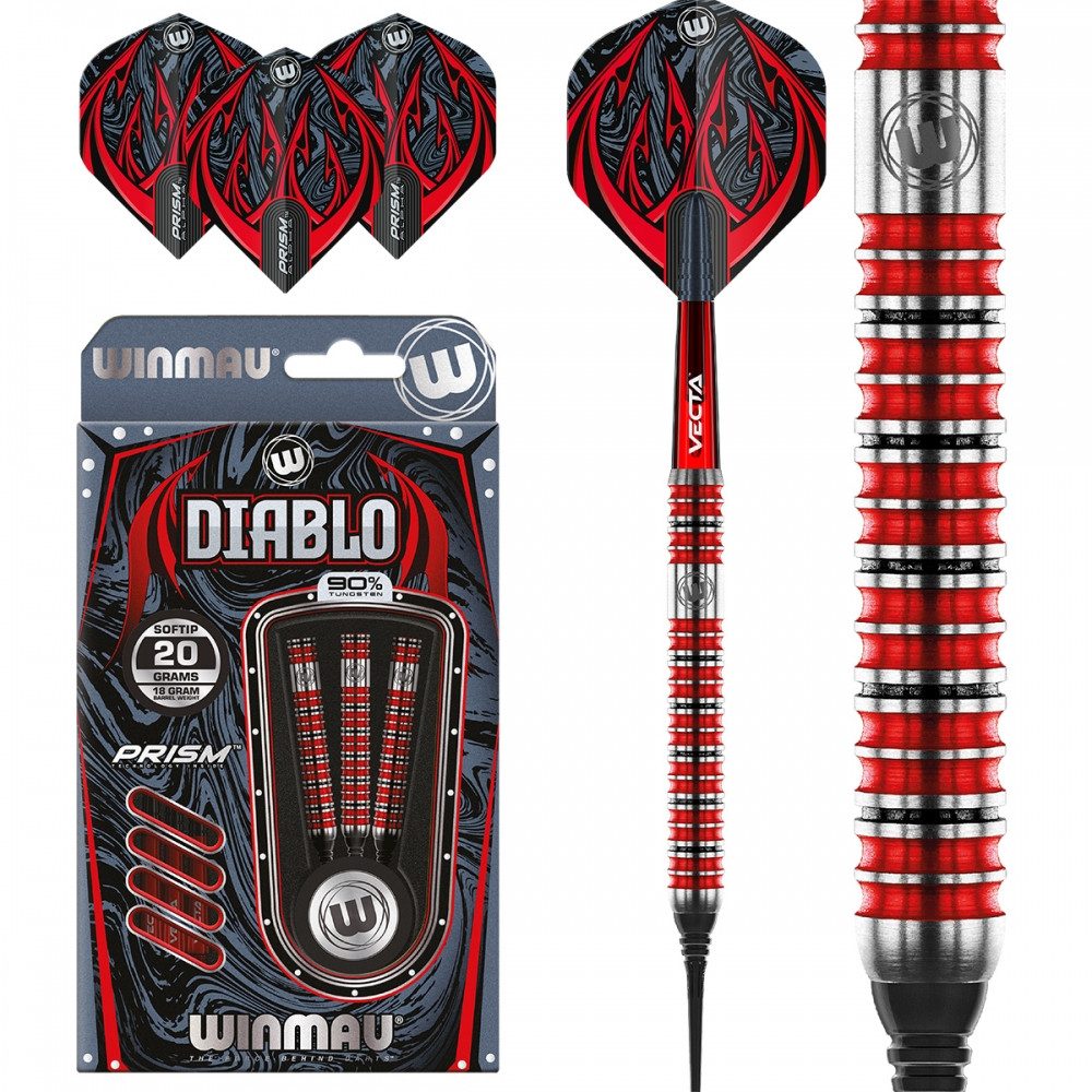 Winmau Softdarts Winmau Softdart Diablo 2463-20g für Präzision.