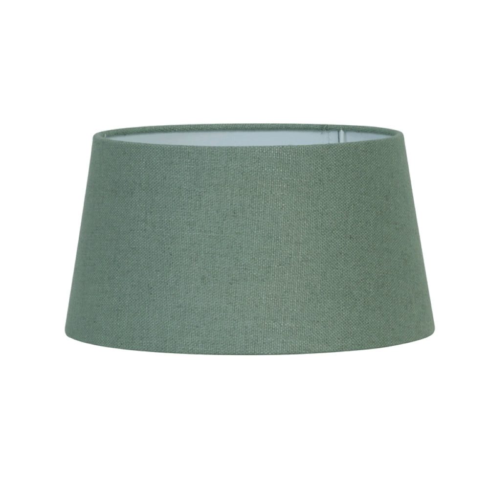 Dirk Davids Leuchten GmbH Lampenschirm Lampenschirm für Tischleuchte Rund Leinen Ice Blau 40-35-20cm