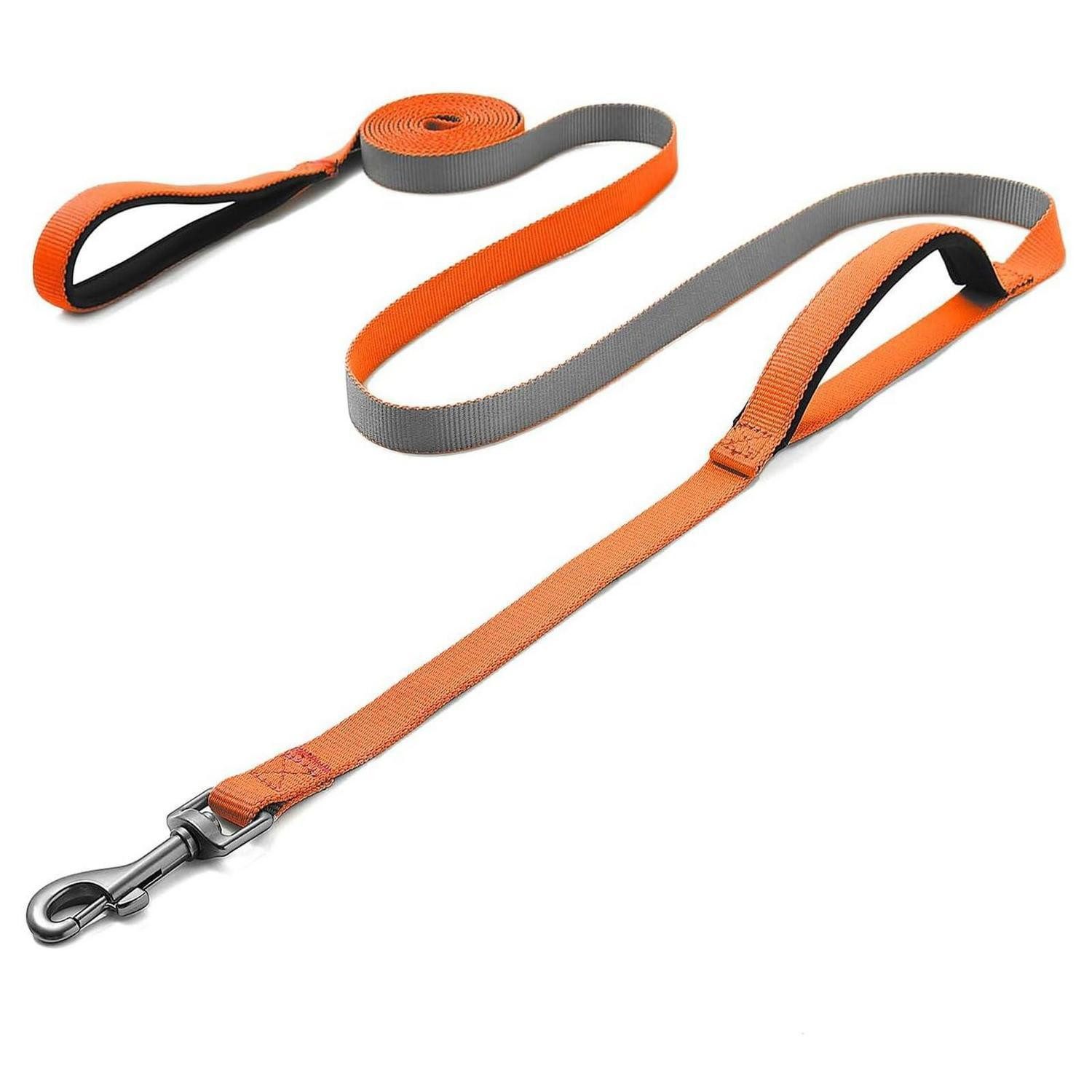 LuxusKollektion Schleppleine Hundeleine Reflektierend Gepolstert Orange 3m, Textil (1-tlg)