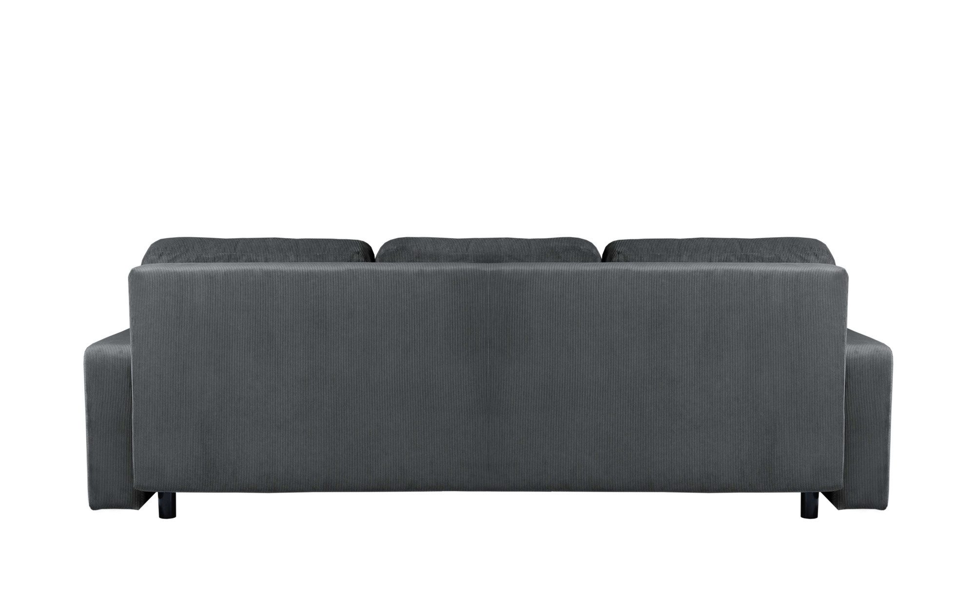 Home affaire 3-Sitzer SHERIDIAN Schlafsofa mit Bettkasten, in Feincord & Velvet, mit Wellenunterfederung, moderne Bezüge, B/H/T 225/94/80 – Bild 5 von 5