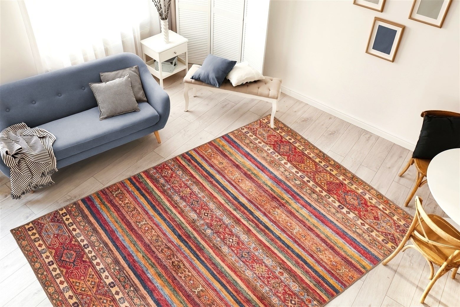 freiraum Teppich Faye, in Multi / Rot, 100% Polyester - 150x75cm (LxB)
