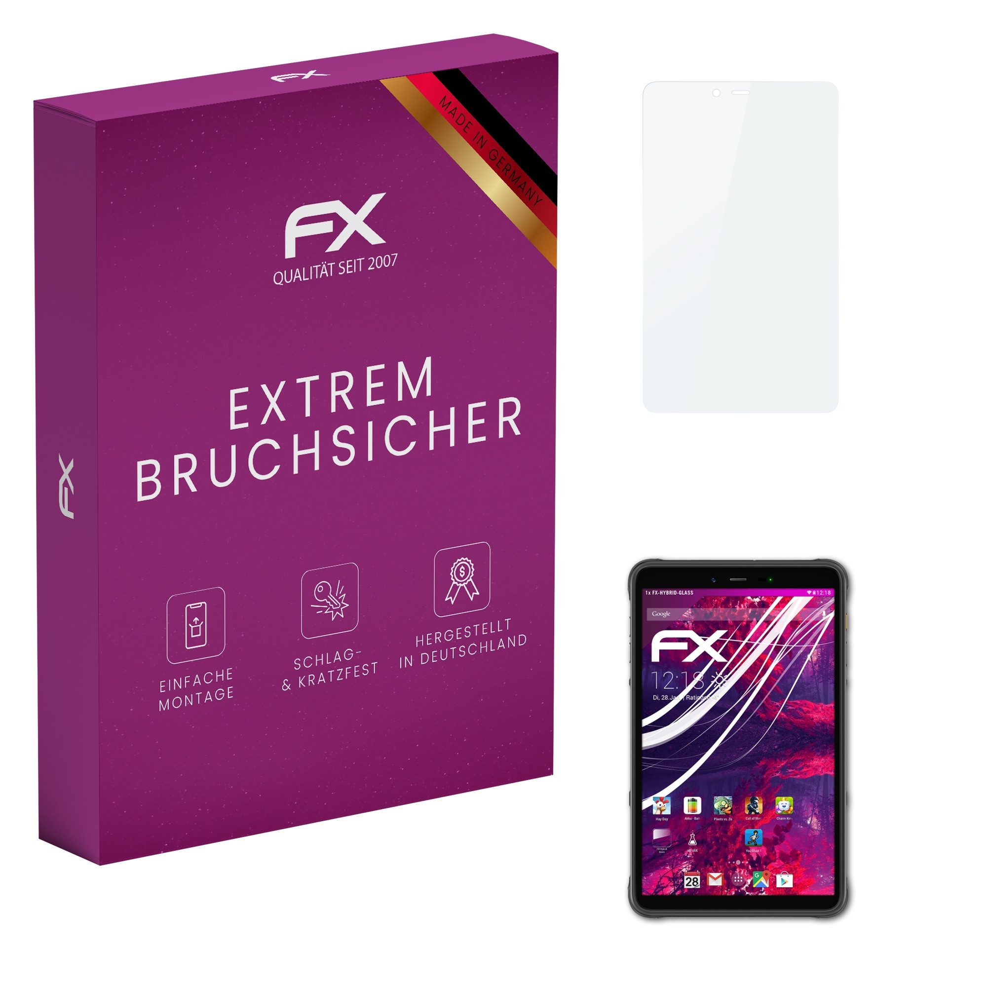 atFoliX Schutzfolie Panzerglasfolie für Ulefone Armor Pad, Ultradünn und superhart