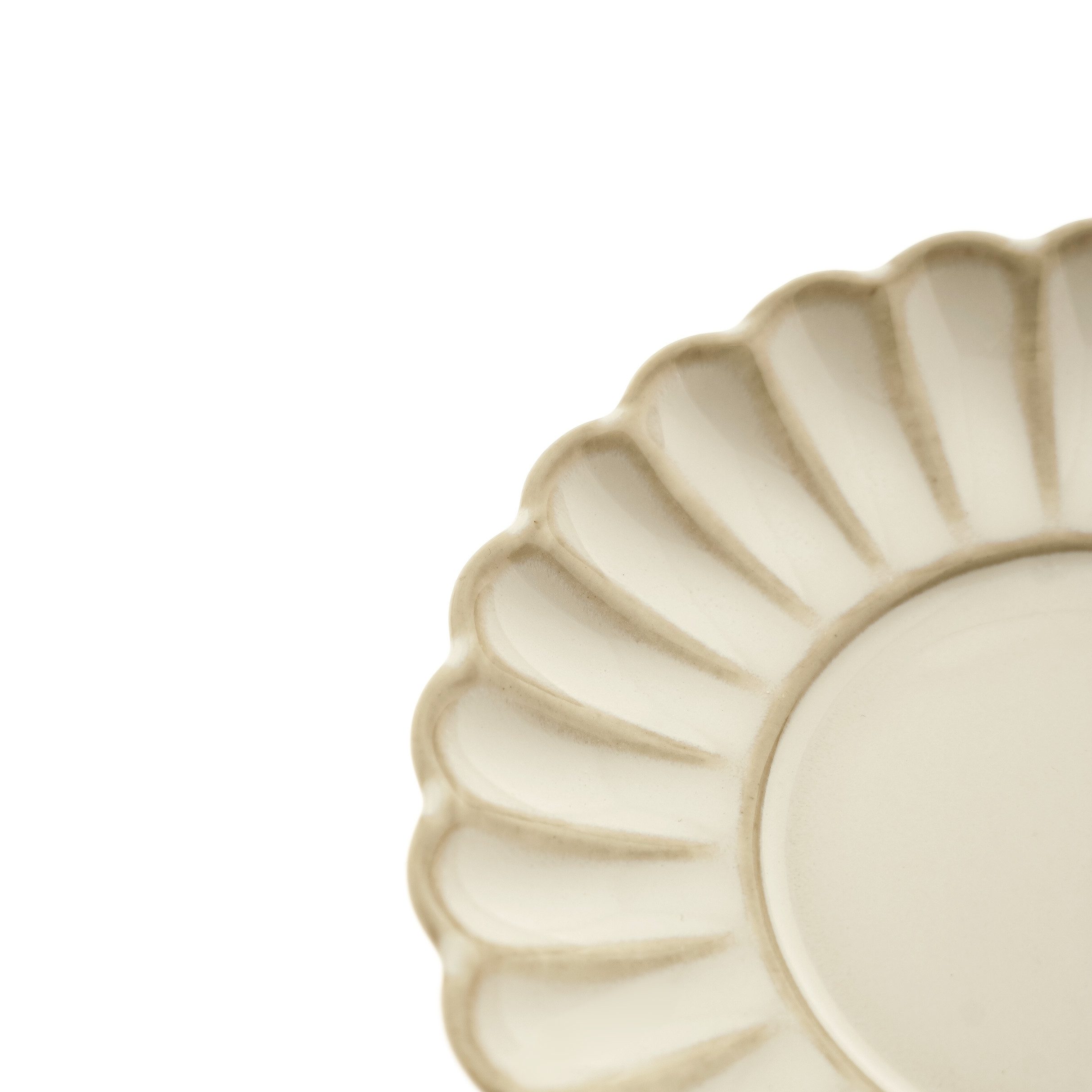 Almina Teeglas Bloomy Teeglas Unterteller, 6-teilig aus Porzellan, 6-tlg., Porzellan