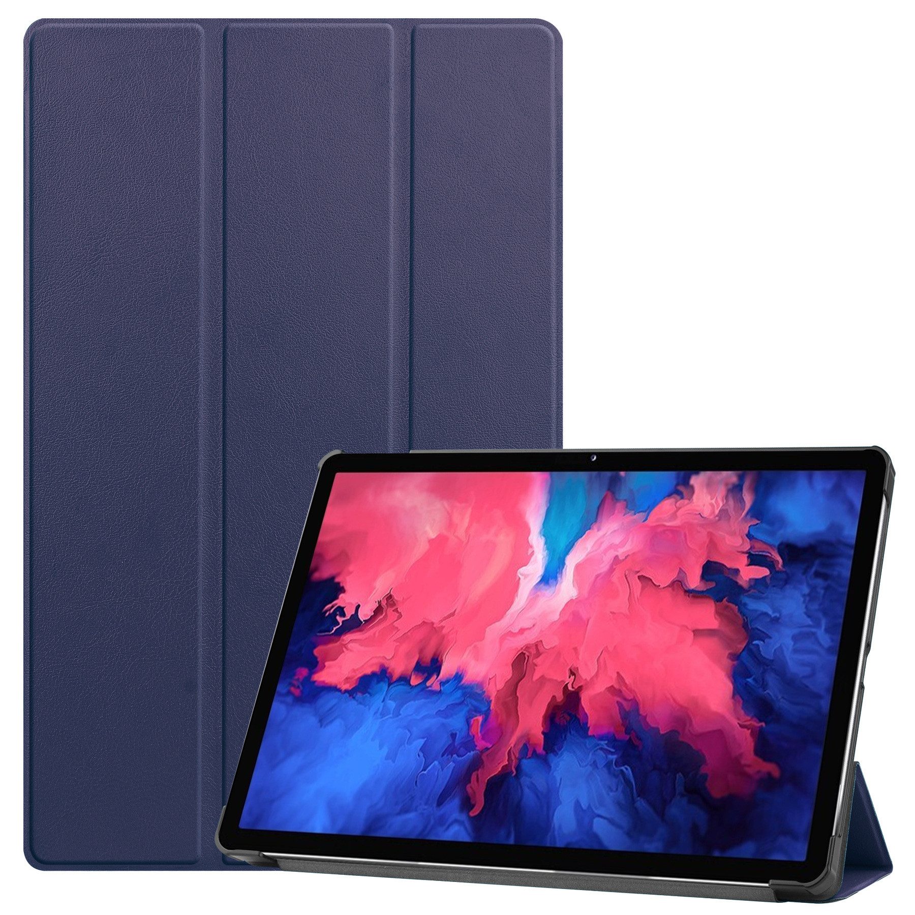 Kevin Frotscher (FroShop) Tablet-Hülle Schutzhülle für Lenovo Tab P11 Pro 11.5 TB-J706F Jahr 2021 1. Generation Wake Up / Sleep Funktion, Smart Cover Etui Tasche Case - Farbe Blau