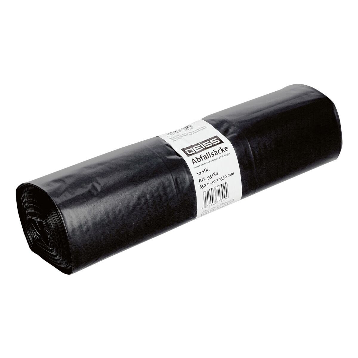 Deiss Мусорные урны 95180, 240 Liter, 10 Stück/Rolle, schwarz