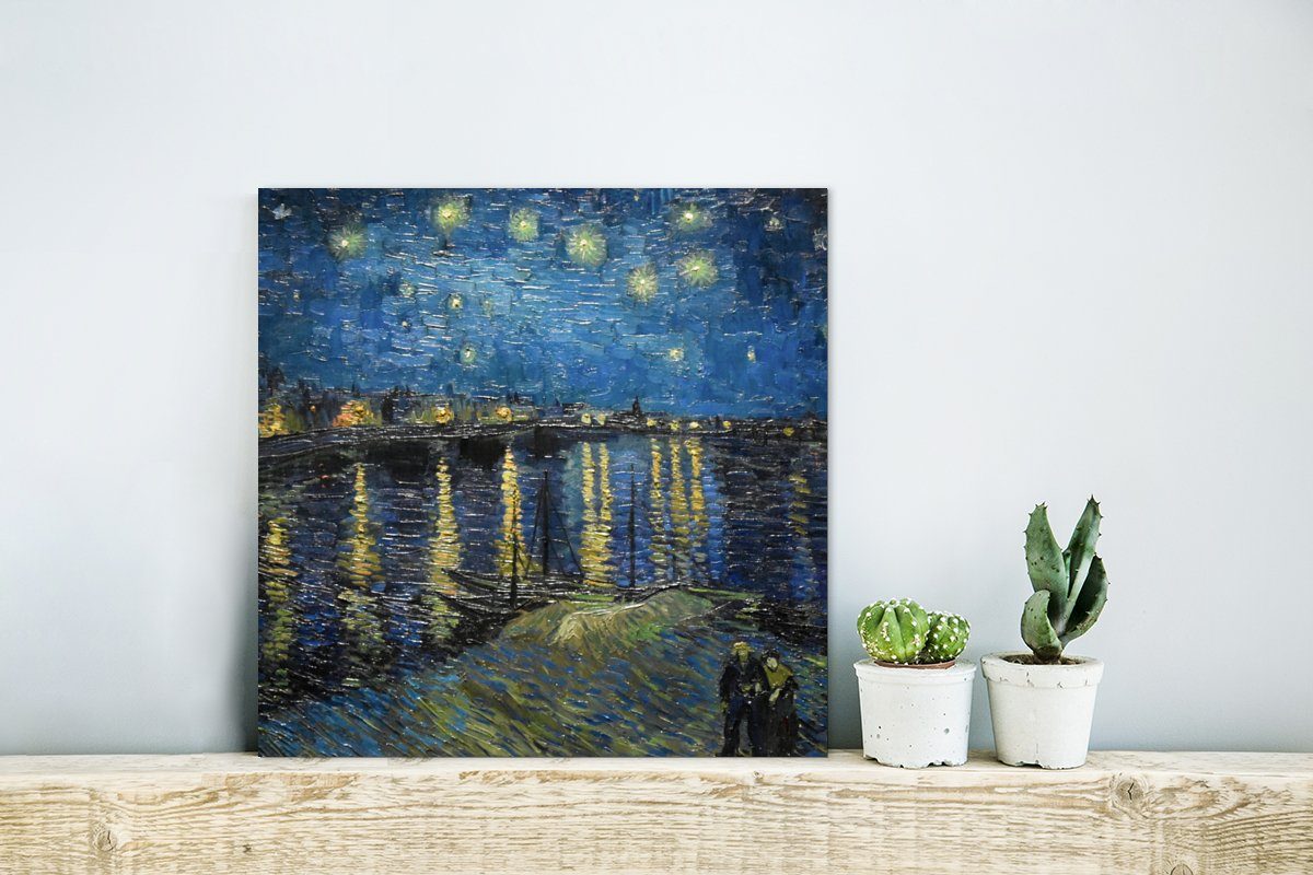 Alte Gogh - Van Gemälde (1 - deko aus St), Metall, Alu-Dibond-Druck, Brücke Aluminium MuchoWow Metallbild Meister,
