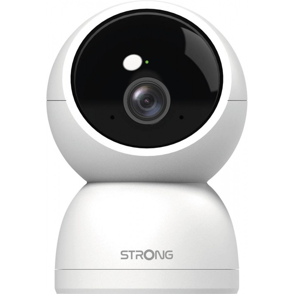 Strong Smart Home Kamera Starke SHC04IR0-W 2K Smart Home Kamera. (Zuhause, Wohnraum, Innenbereich, Smart Home Kamera, Smart Home Kamera mit 2K Auflösung, 360° schwenkbar und neigbar)