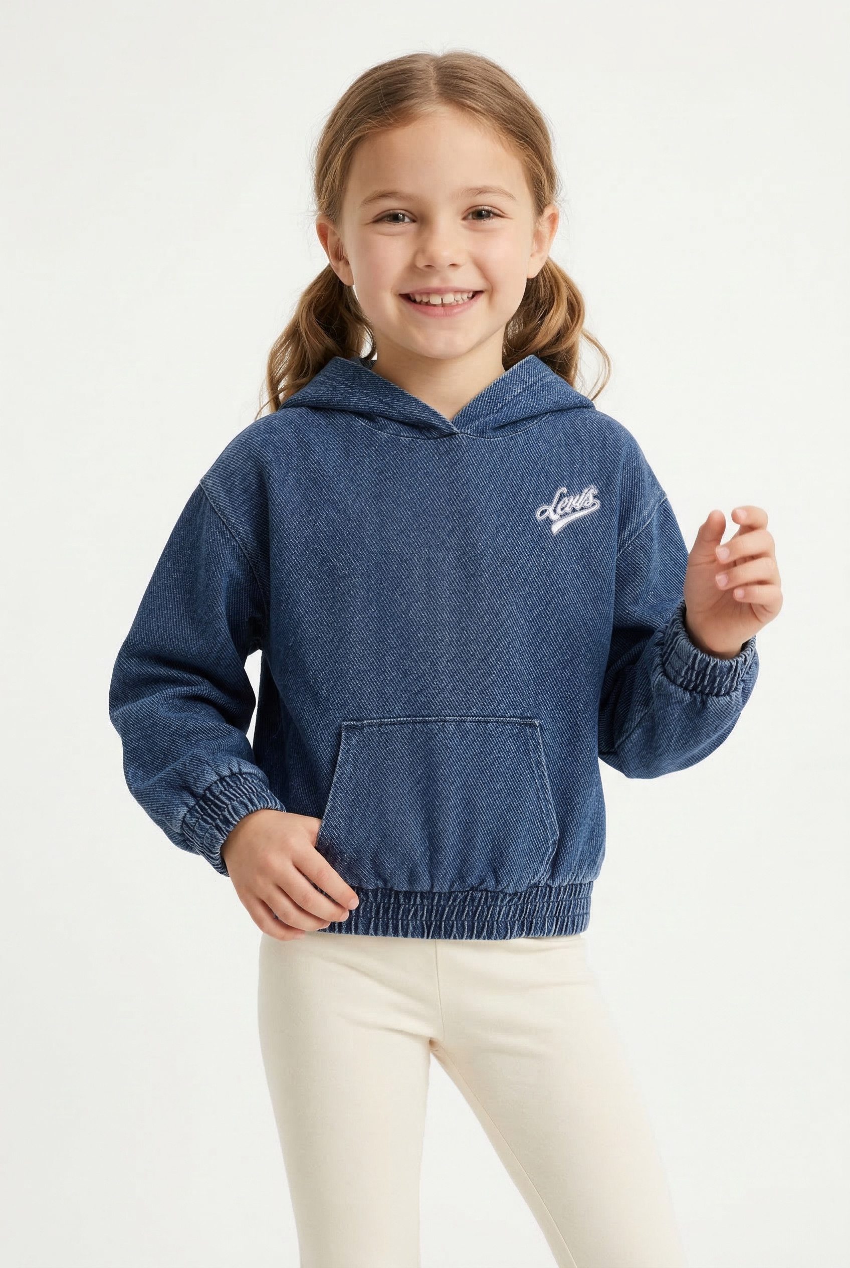 Levi's® Kids Kapuzensweatshirt LVG DENIM HOODIE in trendy Denim-Qualität