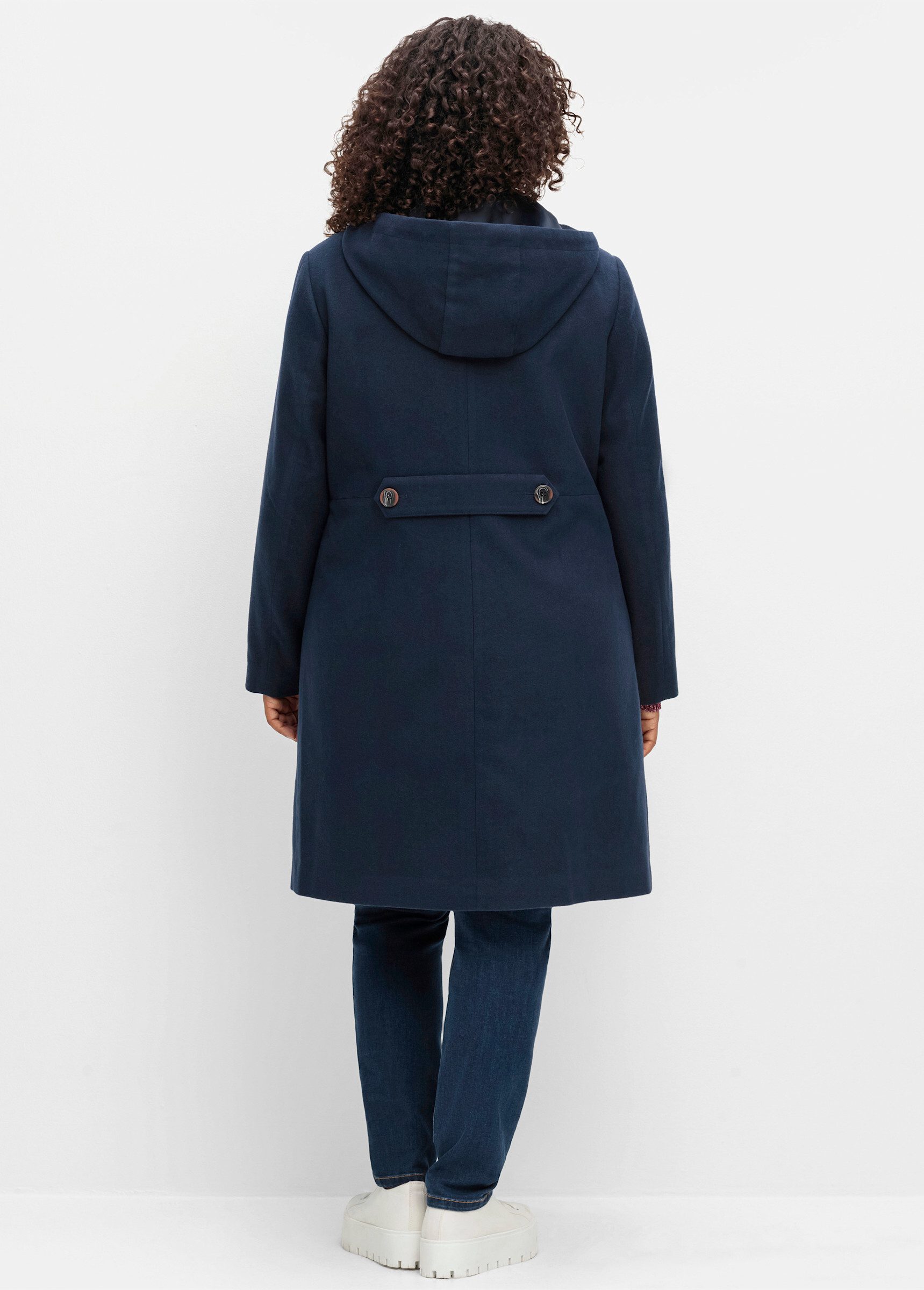 Sheego Langmantel Wintermantel . in leichter A-Linie, mit hoher Taille günstig online kaufen