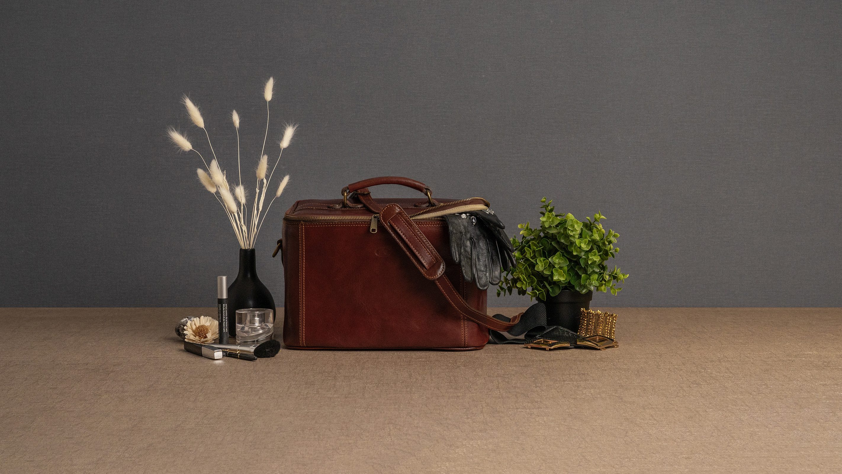 Piké Kulturbeutel, echt Leder, Made in günstig online kaufen