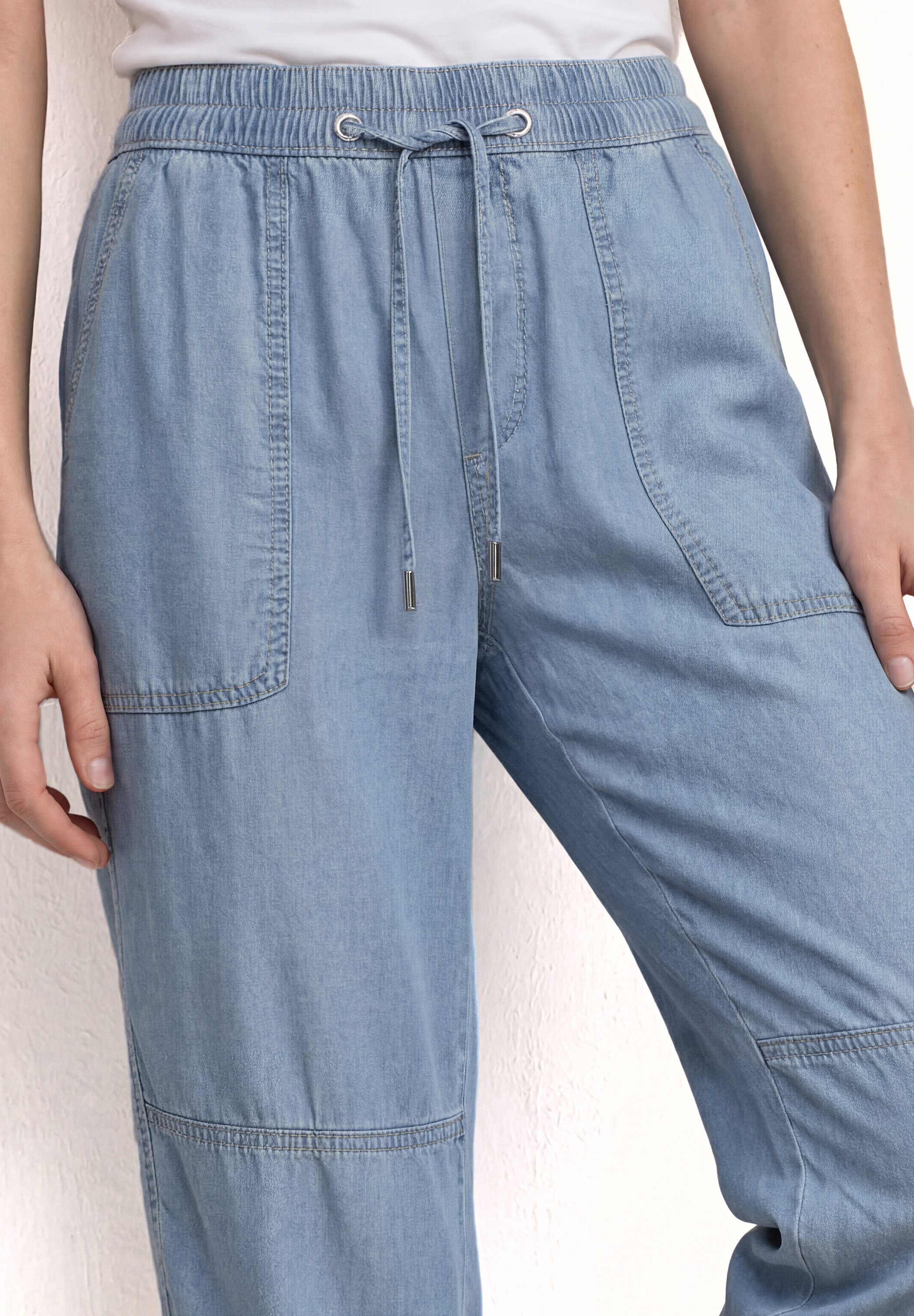 STREET ONE Stoffhose Style Bonny mit elastischem Bund