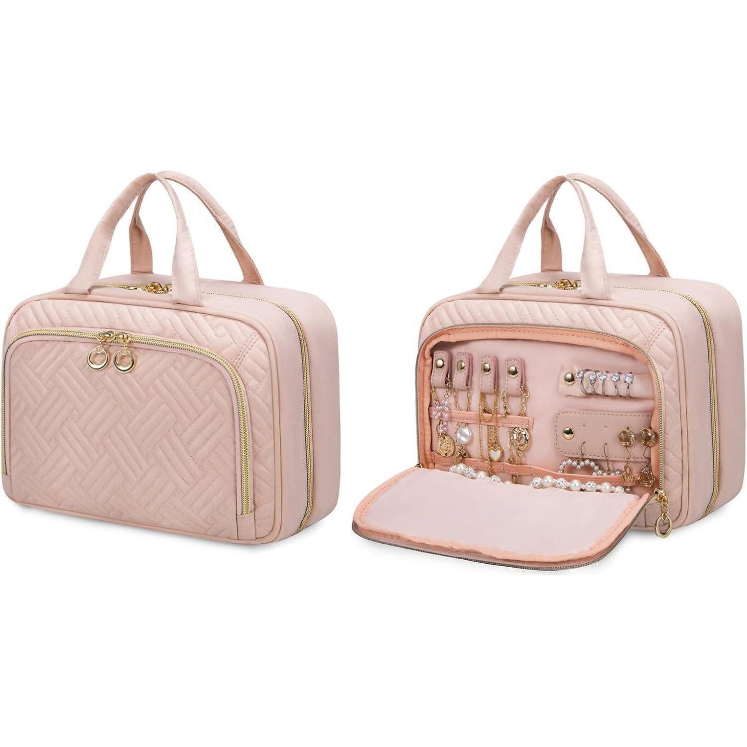 LuxusKollektion Kosmetiktasche Kulturtasche Damen wasserdicht zum Aufhängen mit transparentem