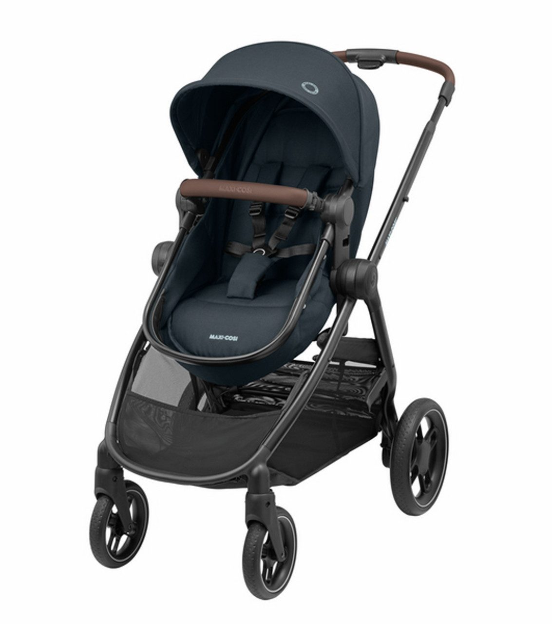 Maxi-Cosi Kinder-Buggy Maxi-Cosi Zelia³ 2-in-1 Kinderwagen, geeignet ab der Geburt, 0 Monate, 2-in-1-Sitzeinheit Einhändig zusammenklappbar Riesiger Einkaufskorb T…