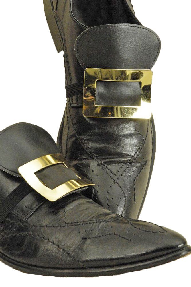 Kostüm Schuhschnallen zum Barock Kostüm, Gold
