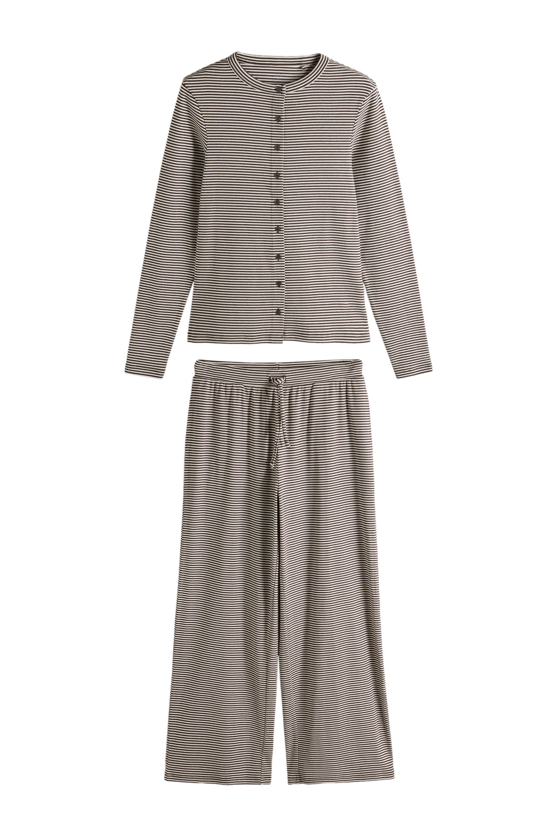 The Set Top & Hose The Set Langarmshirt und Hose mit Kordelzug (2-tlg)