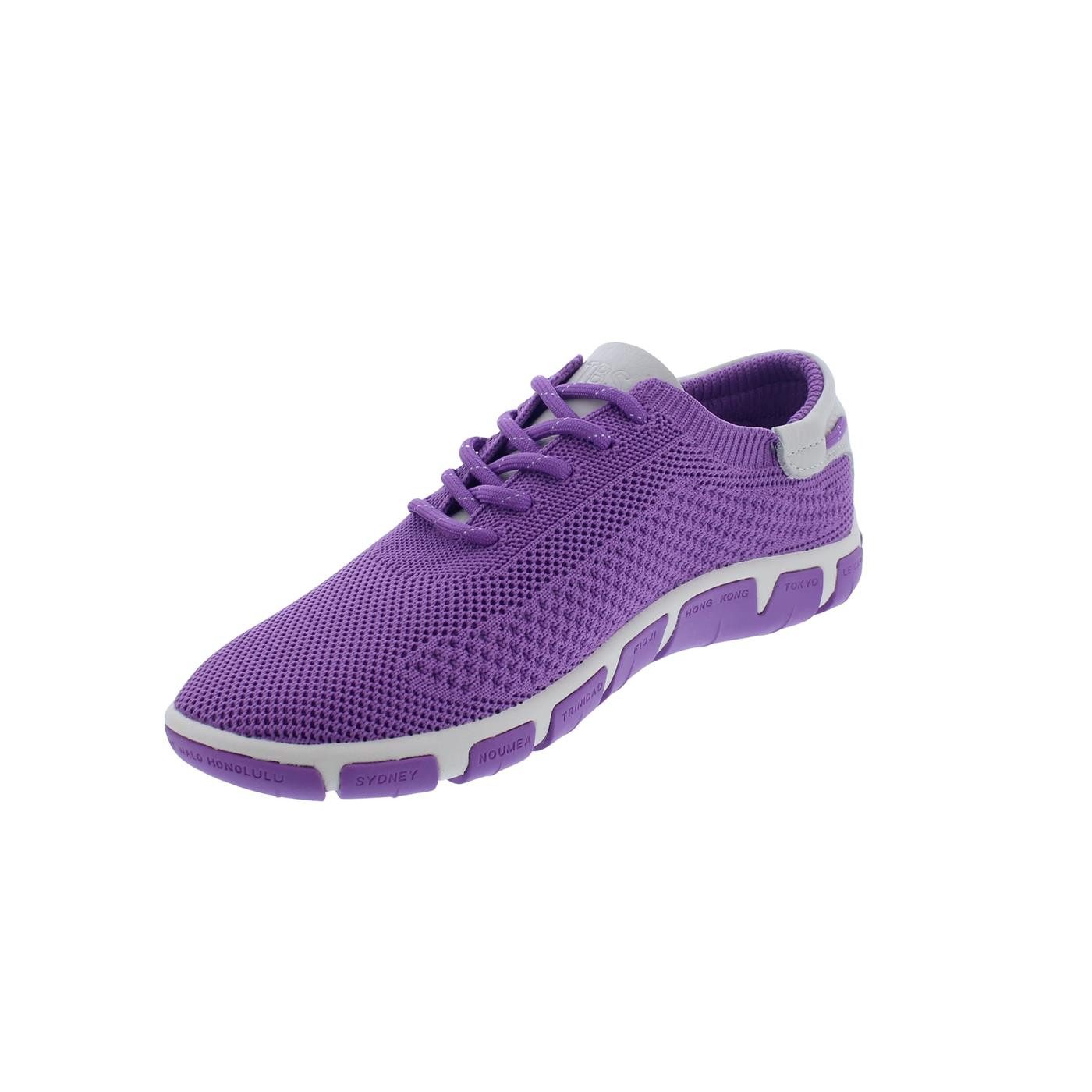 tbs TBS Jazaria Segelschuh, Tennis Knit Eco PET, Orchidee A7136 Bootsschuh