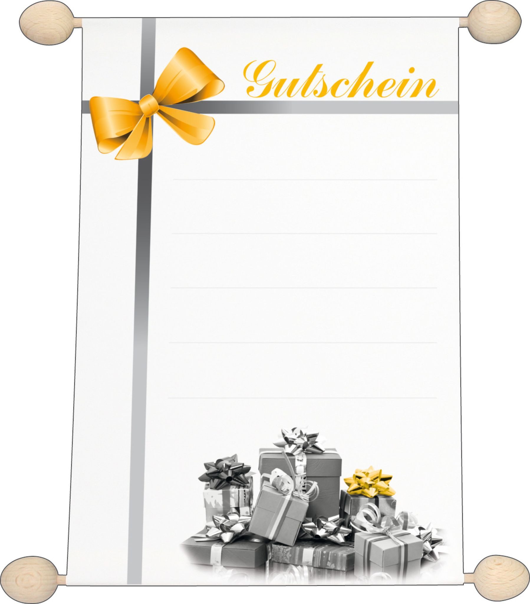 RNK Formularblock RNK Gutscheine Gutschein neutral Schleife DIN A5 Idee & Stil