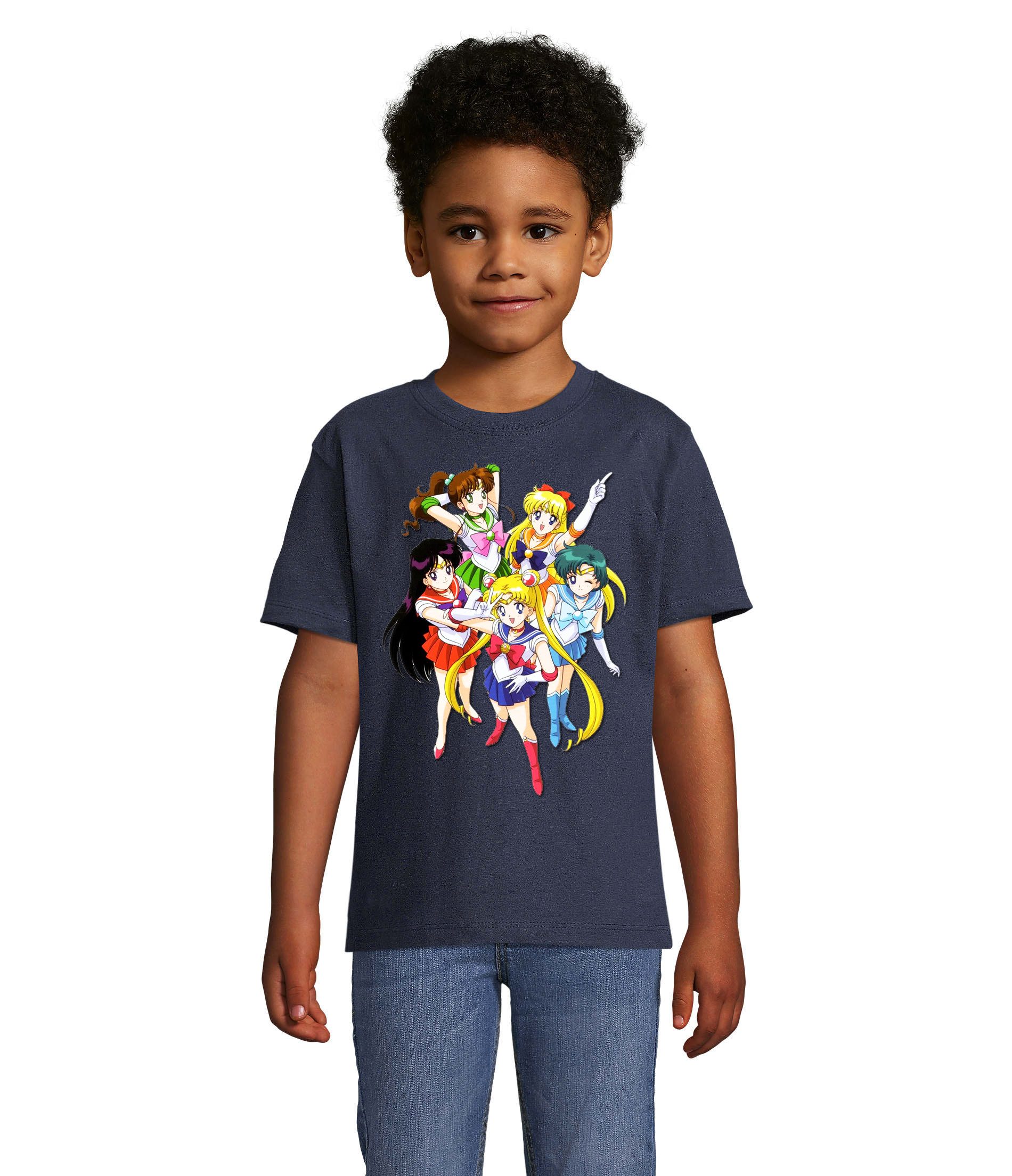 Blondie & Brownie T-Shirt Mädchen Kinder Fun Comic Sailor Moon Friends Anime Manga Mädchen Sailor Moon T-Shirt Anime Manga Friends buntes Design