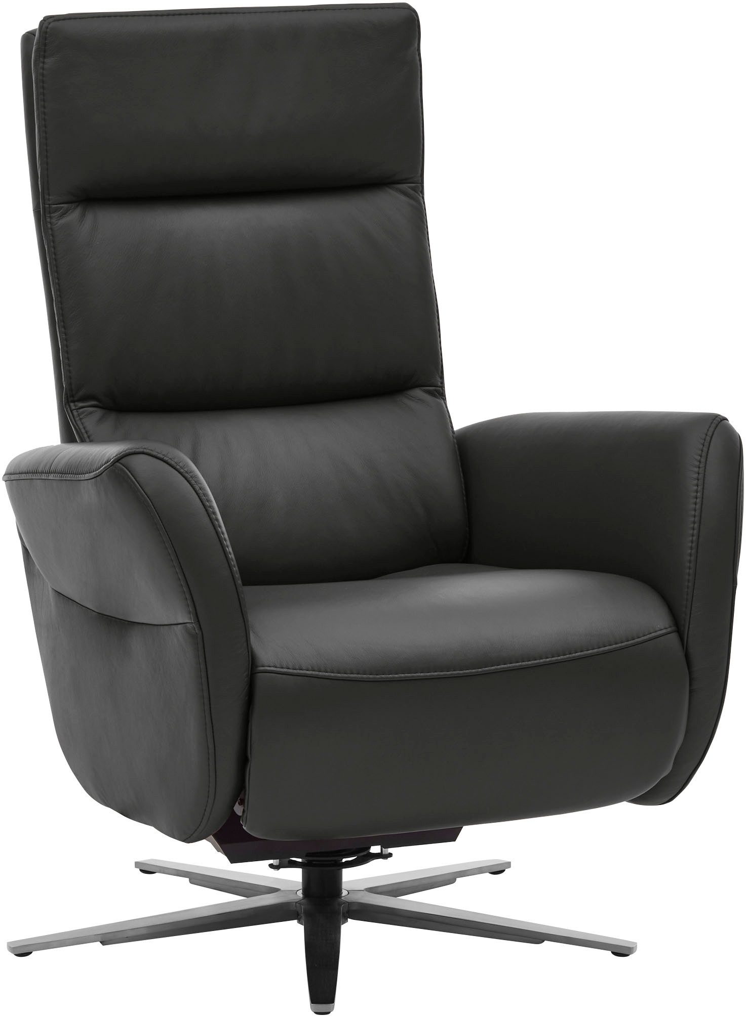 Die PlanBar Relaxsessel PN-RS20038 mit Metallsternfuß inkl. Relaxfunktion und Kopfverstellung (1-St), 360° drehbar, mit Gasdruckverstellung