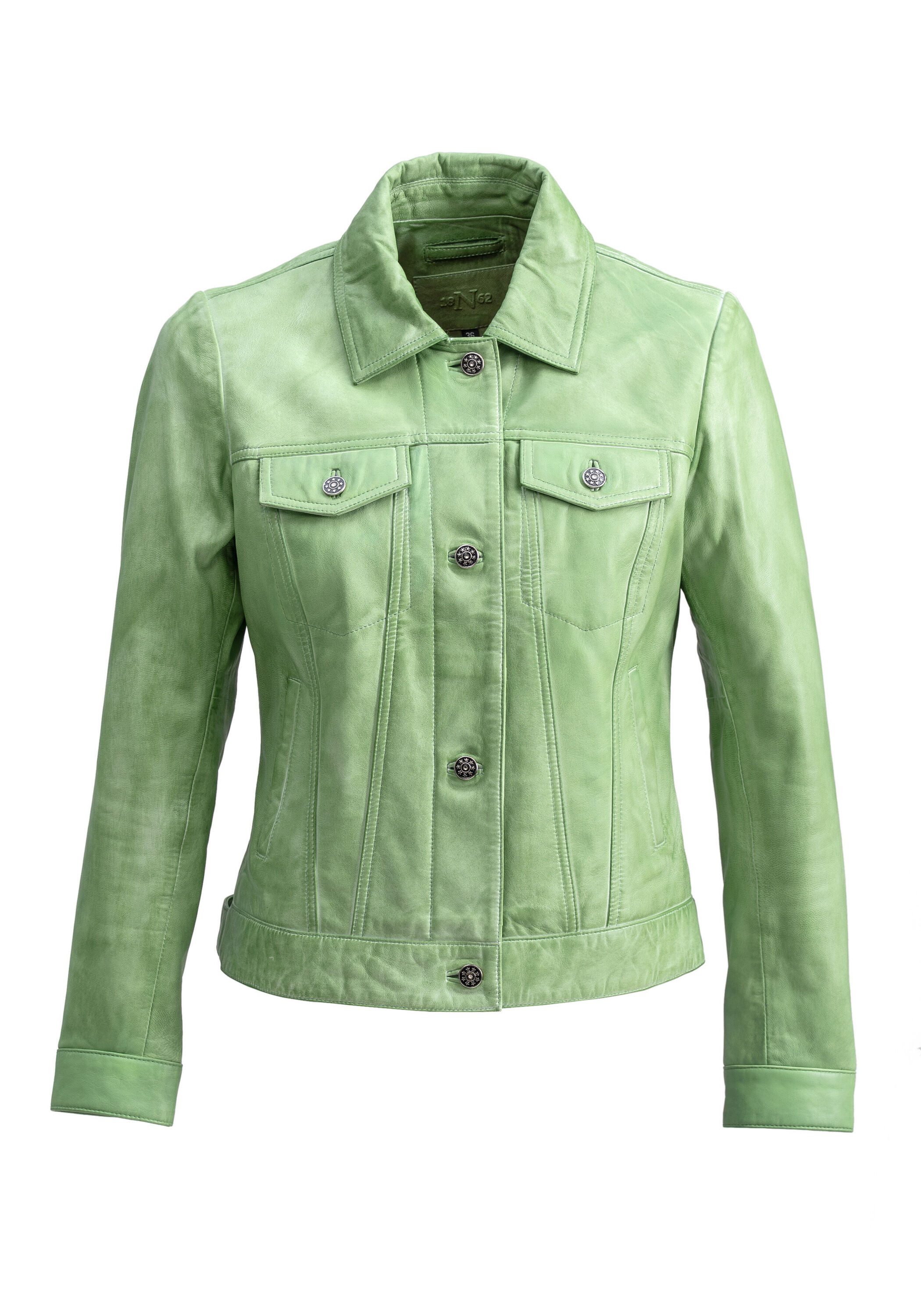 18N62 Lederjacke NEBARBADOS (1-St) in Jeansjacken-Optik günstig online kaufen