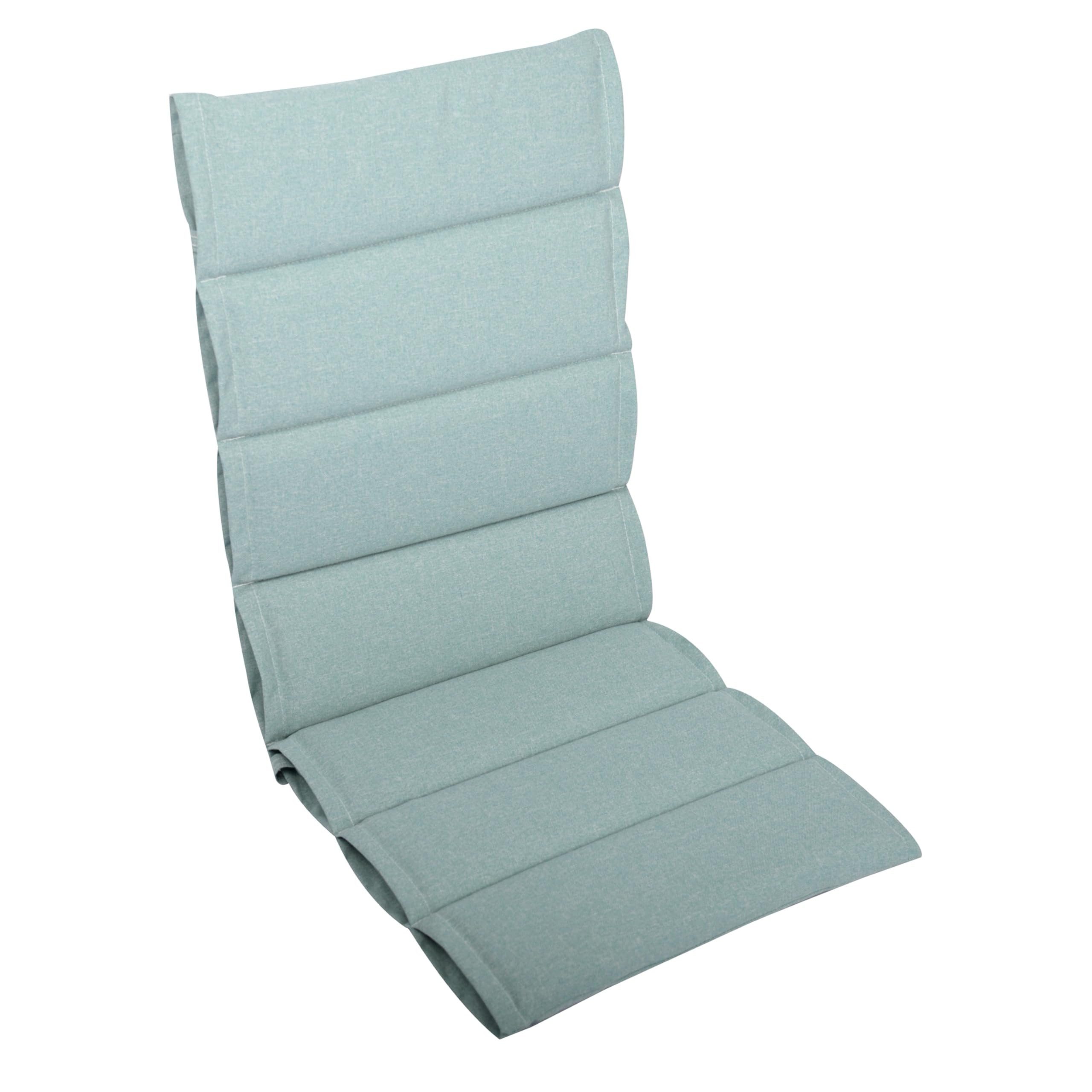 LILENO HOME Hochlehnerauflage bequeme Sitzauflage für Gartenmöbel, Stuhlkissen für Klappstühle, (1 St., 1er Set), 1er Set Polsterauflage in Petrol, Sitzpolster waschbar