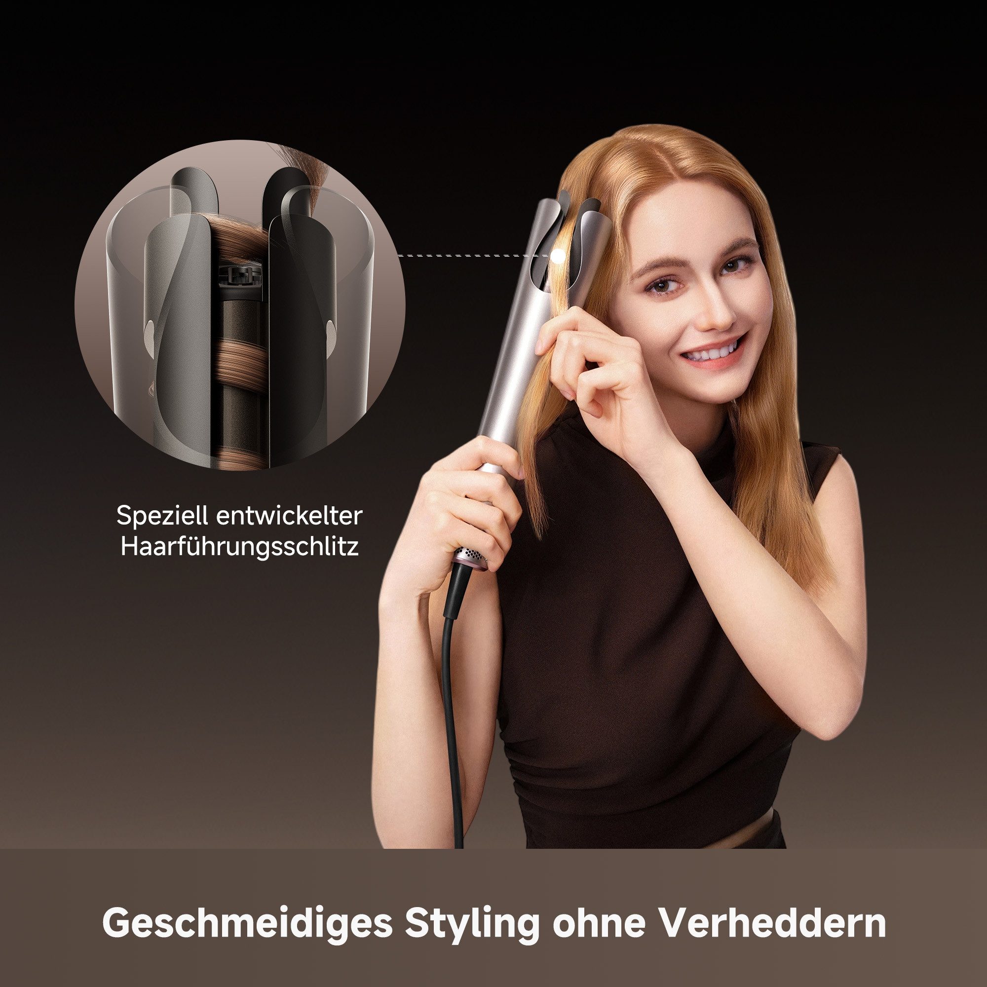Dreame Lockenstyler Air-Auto, Automatische Locken mit Ionenpflege und Kaltluft-Fixierung