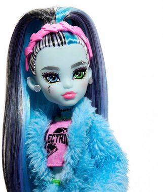 Mattel® Anziehpuppe Monster High, Creepover Frankie - Schaurig schöne Pyjamaparty